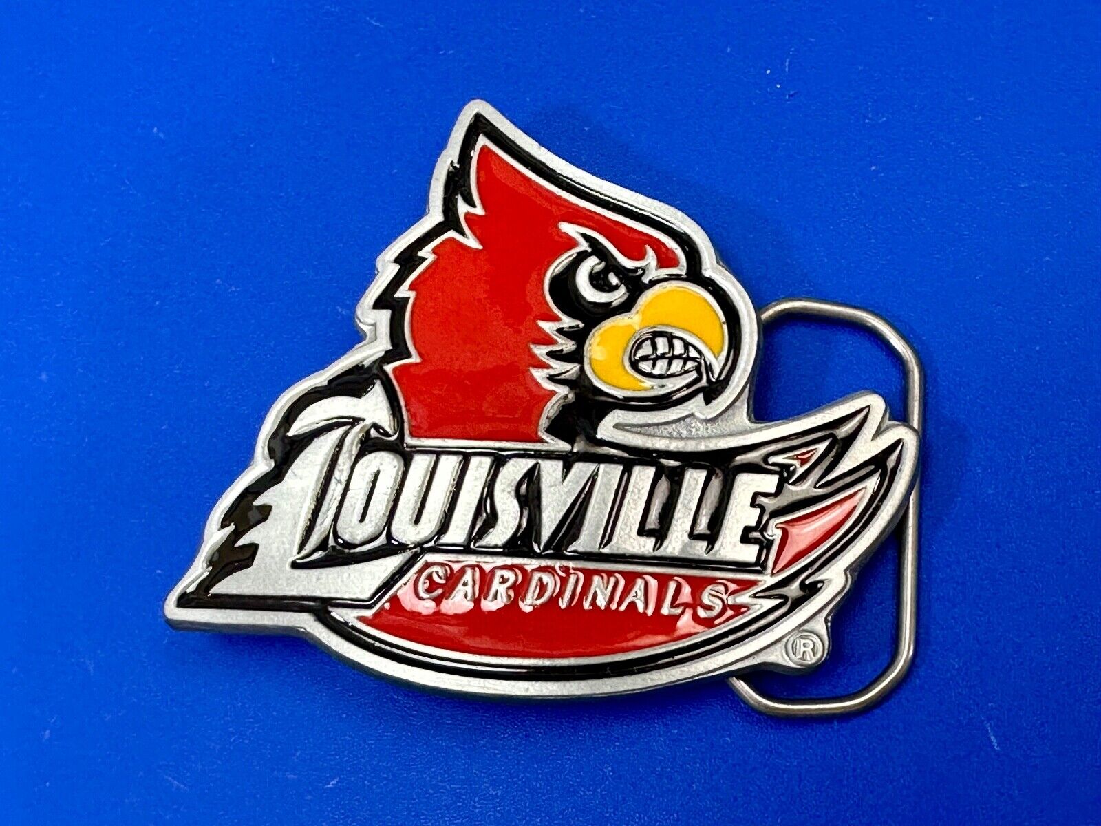 University of Louisville Cardinals NCAA Pewter Belt Buckle  ultimate fan gift!
