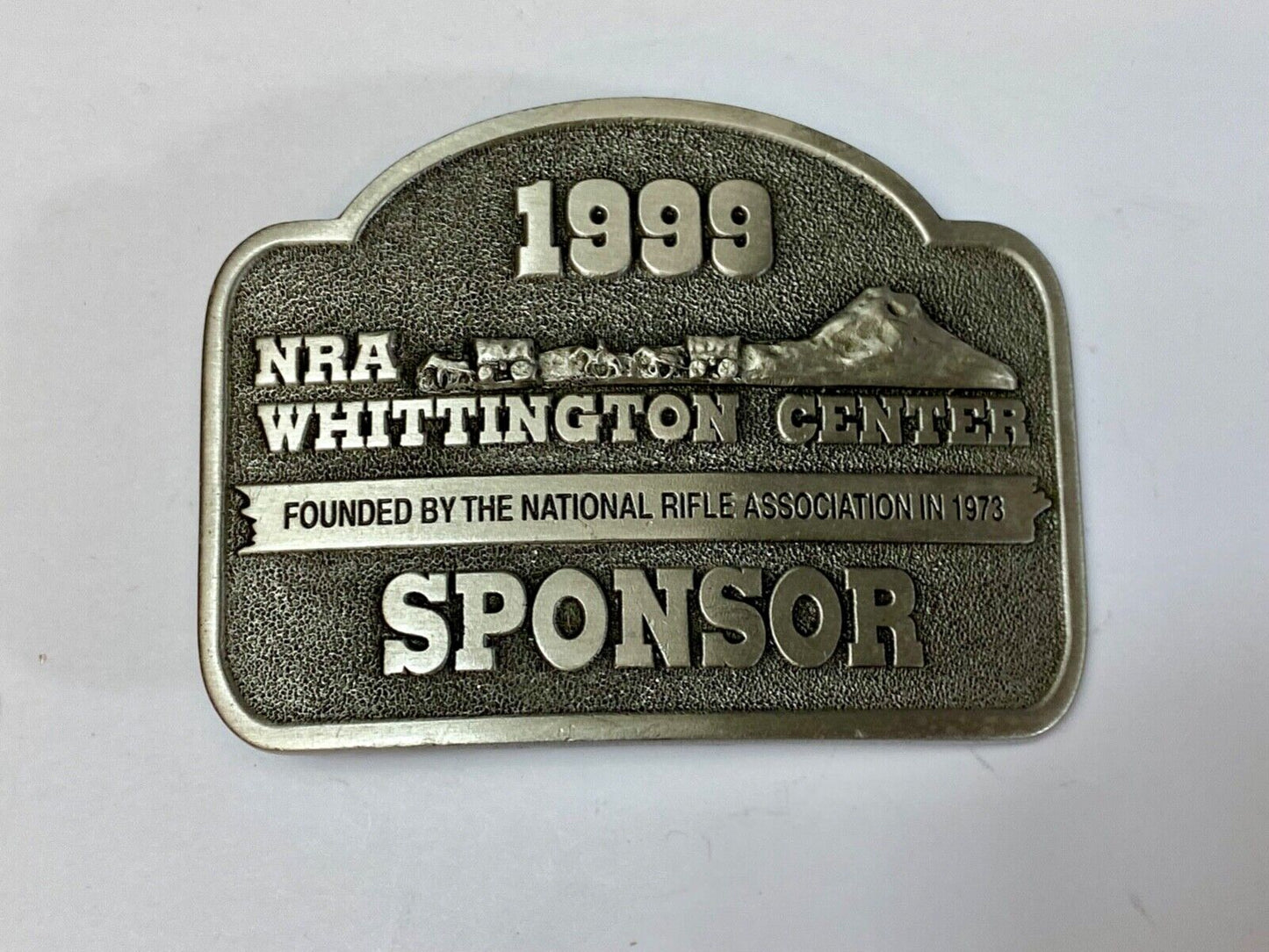 1999 NRA Whittington Center  National Rifle Associon Sponsor belt buckle