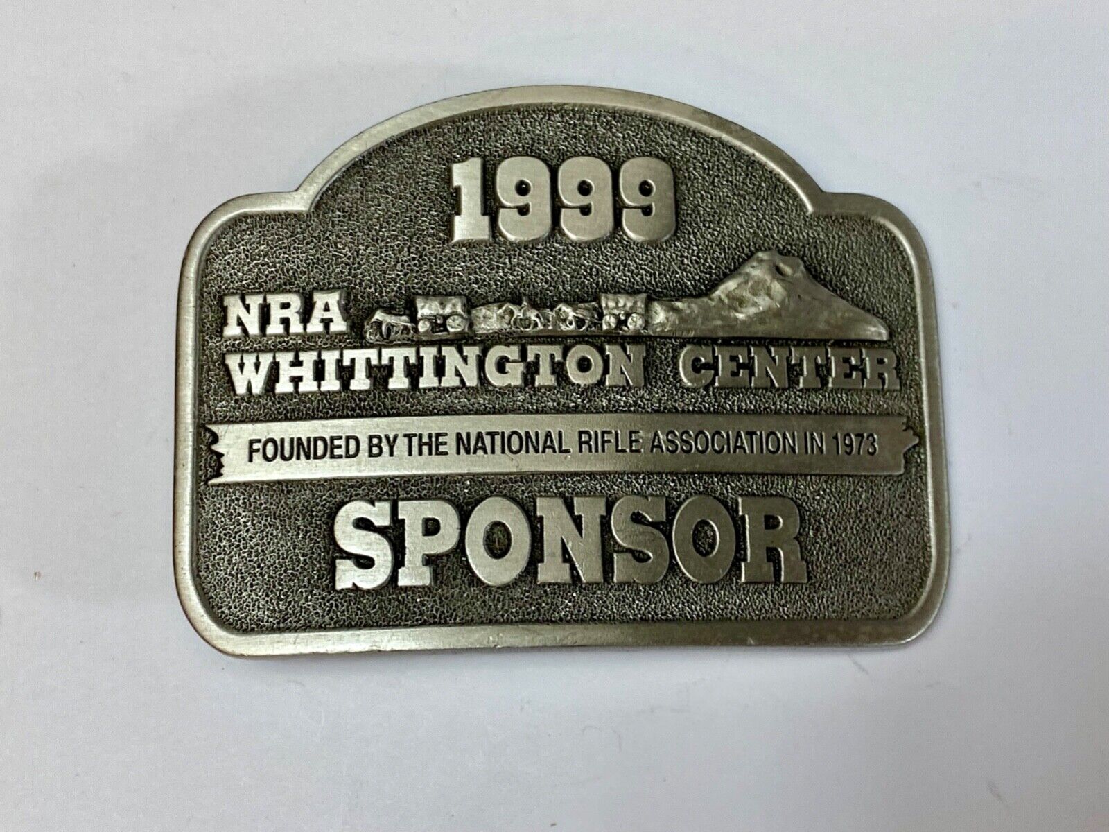 1999 NRA Whittington Center  National Rifle Associon Sponsor belt buckle