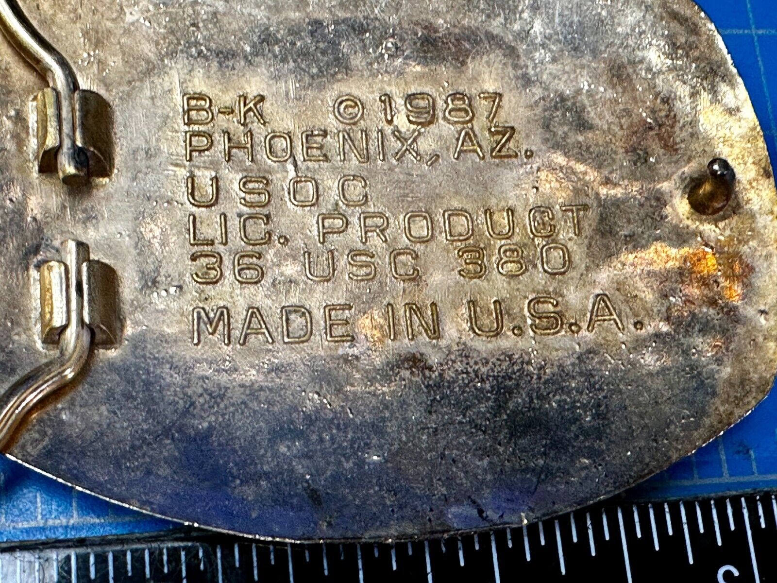 USA 1988 Olympic Games Commemorative Vintage Belt Buckle