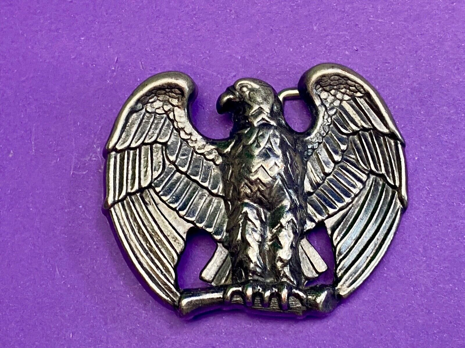 Avon American Eagle Belt Buckle Vintage  Majestic Animal Silver Tone Retro 80s