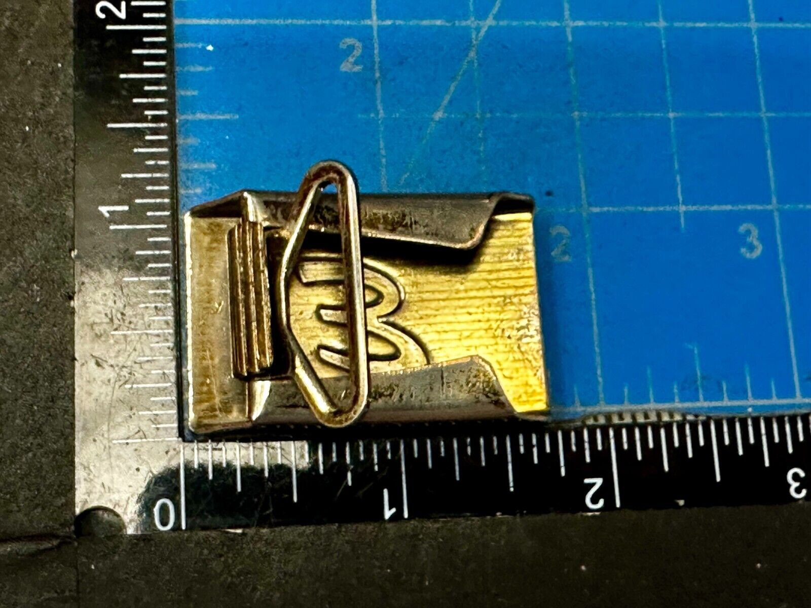 Antique Letter Monogram Initial E Art Deco Style Belt Buckle