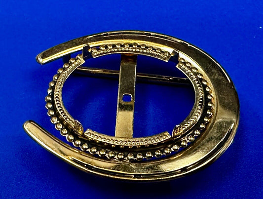 30 x 40 mm Gold Color Horseshoe Belt Buckle To Mount Your Cabochon Gem Stone