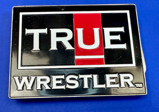 True Wrestler Apparel Enameled Rectangular Belt Buckle