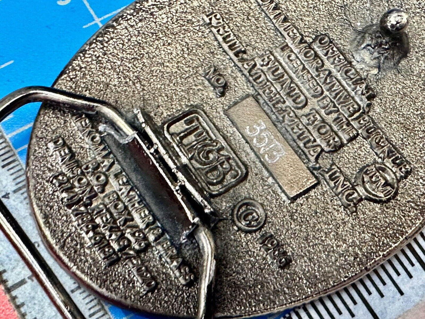 USA 200 year Celebration of the constitution Patriotic Liberty bell belt buckle