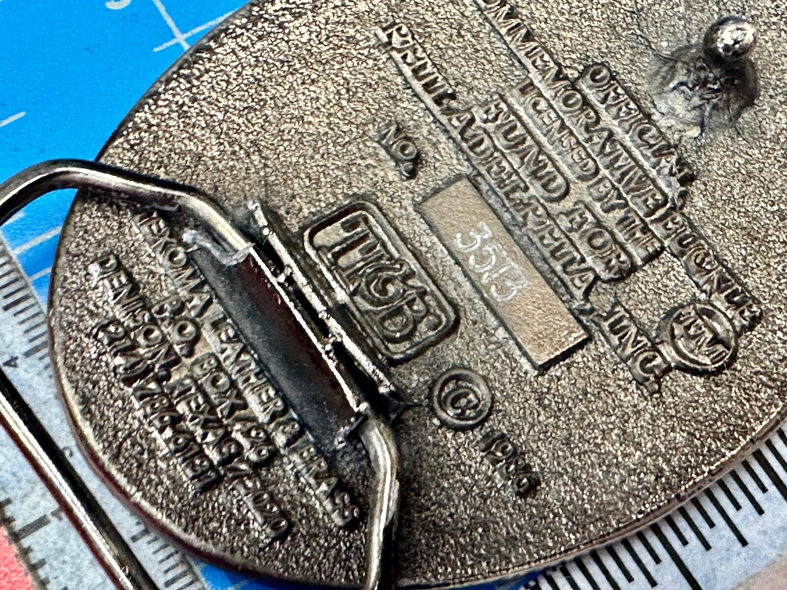 USA 200 year Celebration of the constitution Patriotic Liberty bell belt buckle