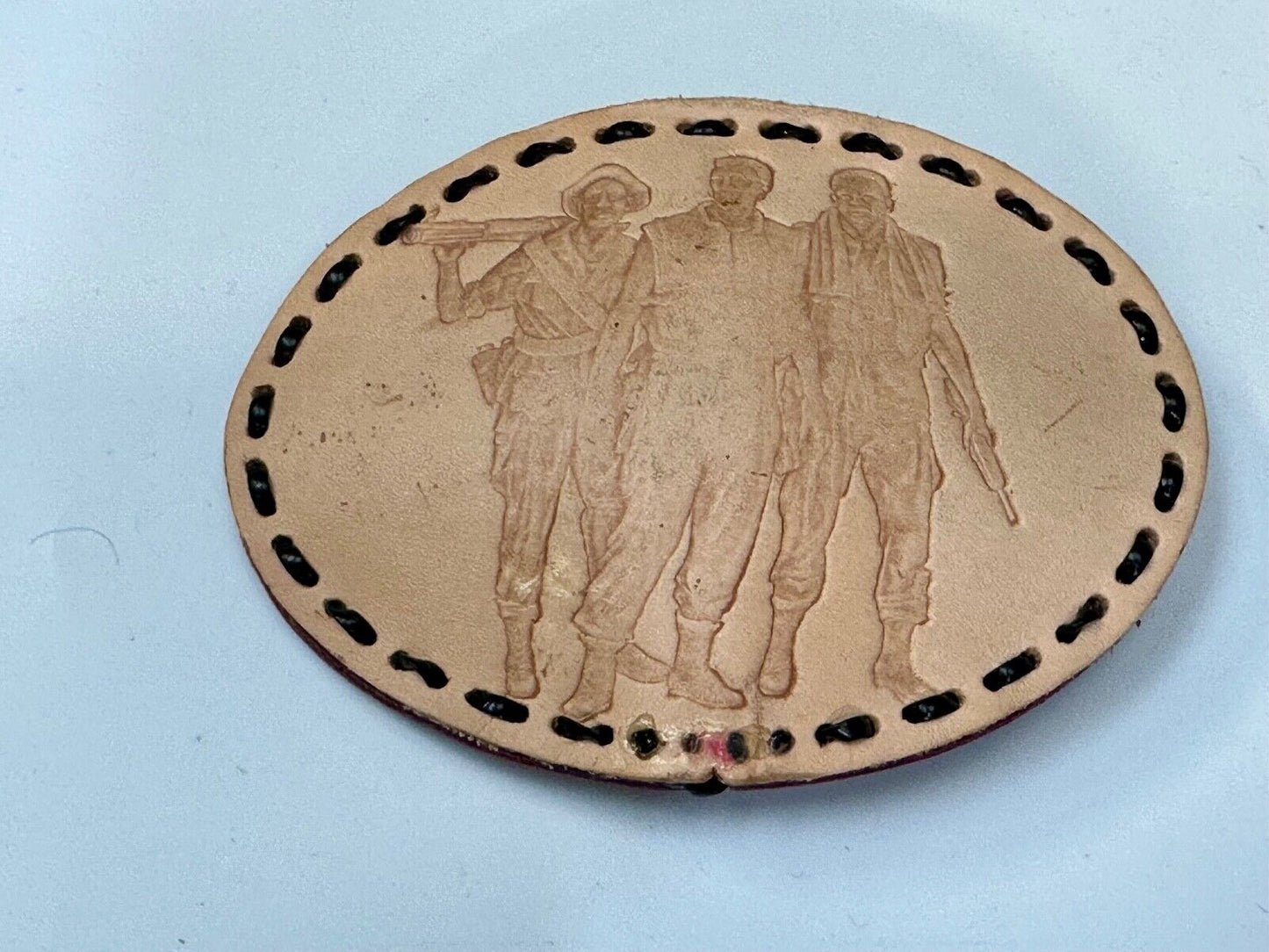 Vietnam Veterans War Memorial Washington DC  large leather Oval Belt Buckle