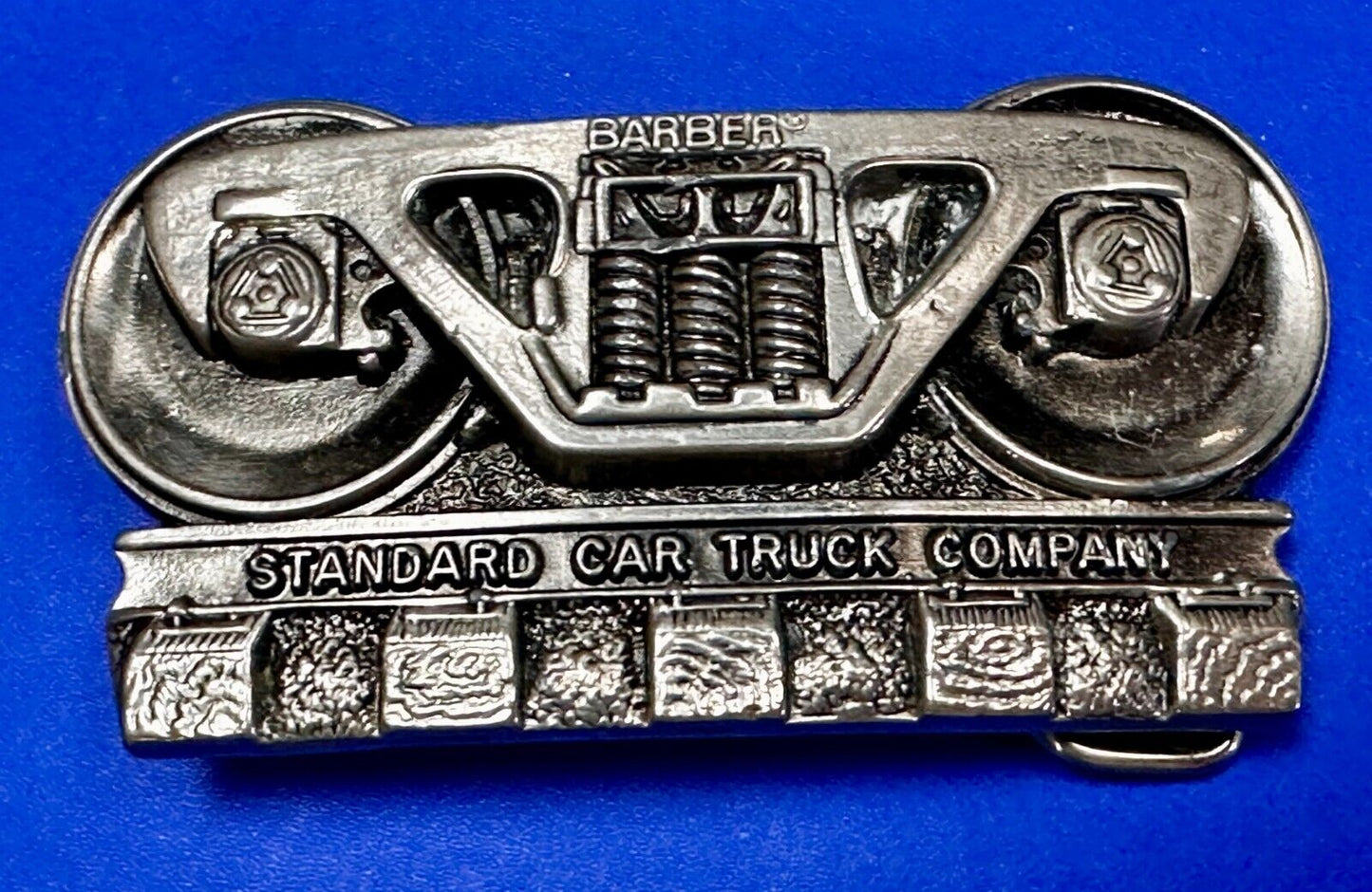 BARBER Standard Car Truck Freight Transport Company Rail Road Train Belt Buckle
