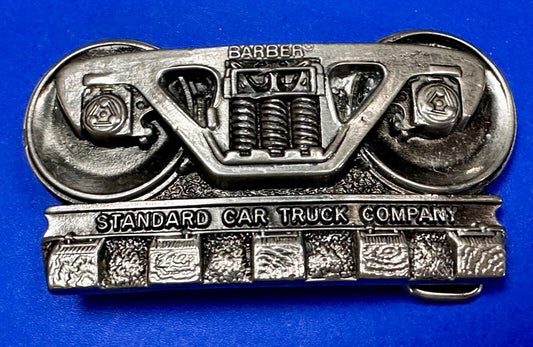 BARBER Standard Car Truck Freight Transport Company Rail Road Train Belt Buckle