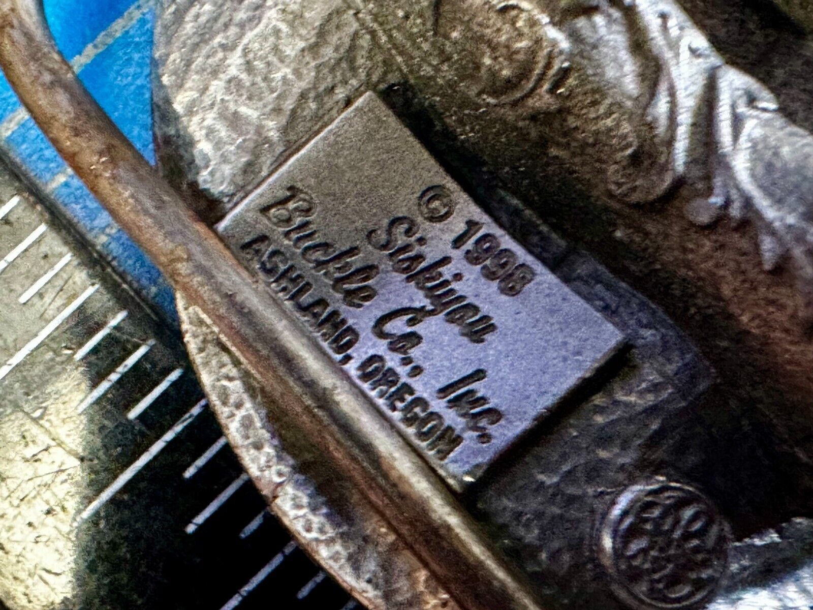 1999 Alaska Iditarod Commemorative Belt Buckle by Siskiyou