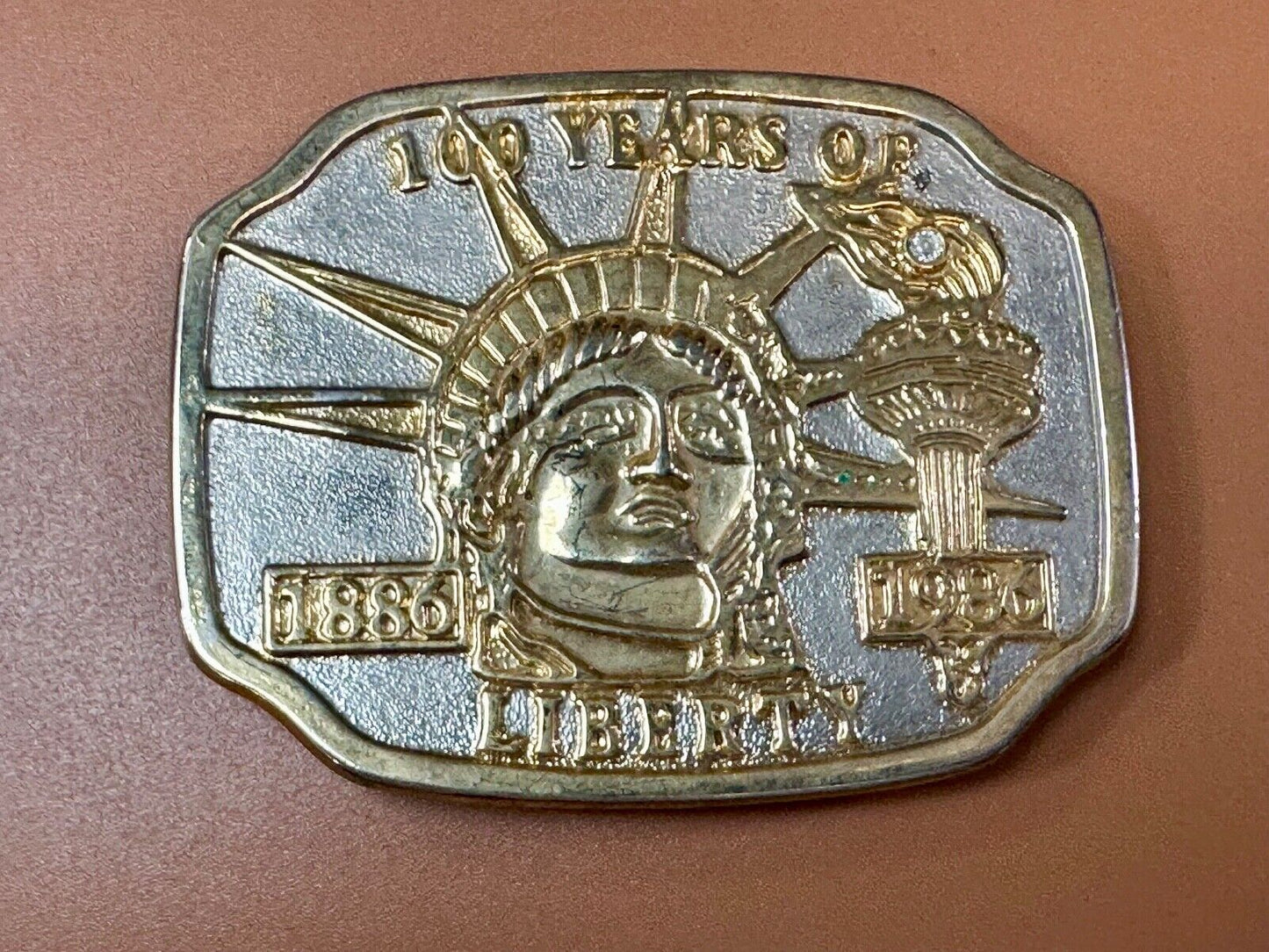 100 years of The Statue of Liberty New York City Commemorative  belt buckle