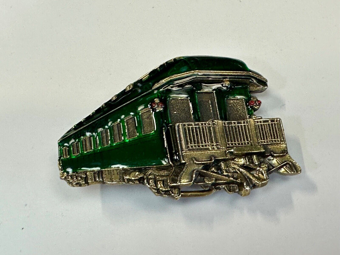 1980 Pullman Train RR Railways collectors GREEN - Great American belt buckle co