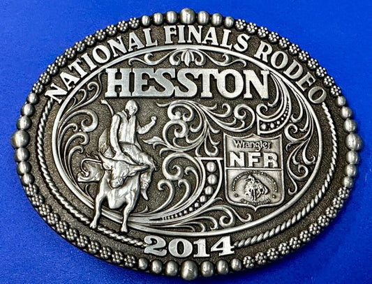 2014 National Finals Rodeo NFR Rodeo NOS Montana Silversmiths Belt Buckle
