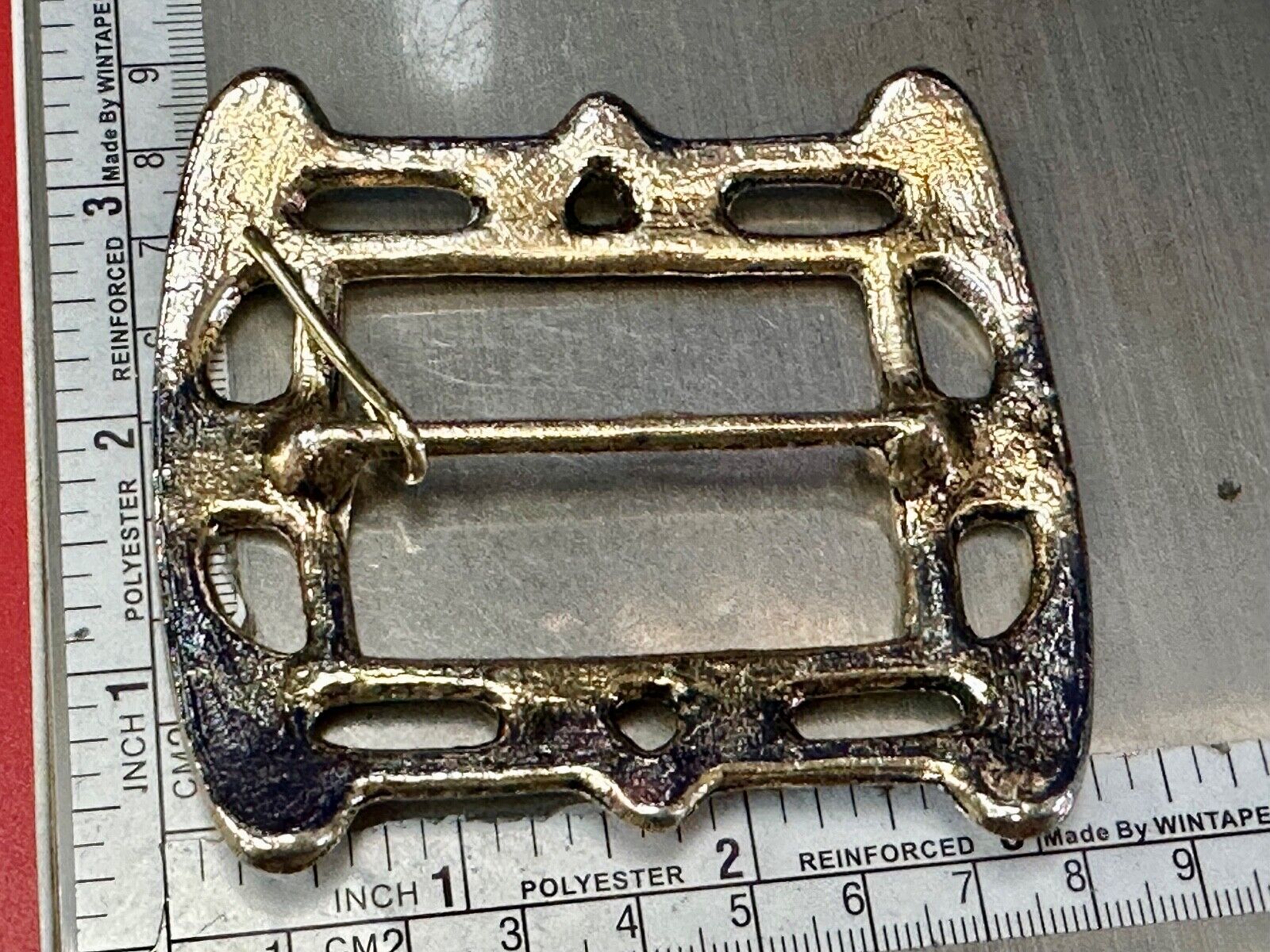 Victorian Vibe see through Rectangular center bar replacement belt buckle