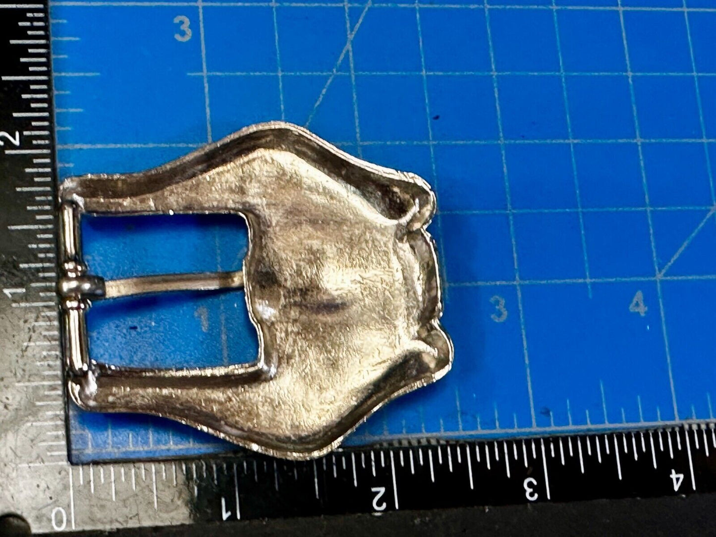 Unique Small Replacement Western Silver Tone Vintage Belt Buckle