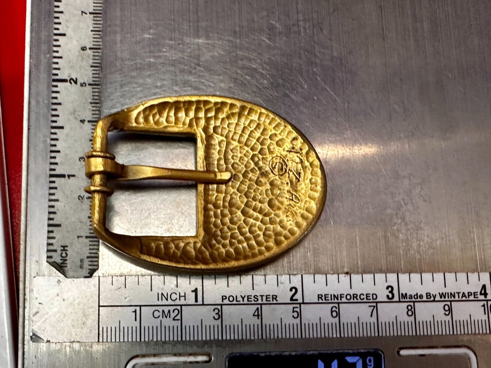 Unique Retro Gold Tone Replacement Dress Belt Buckle - Signed
