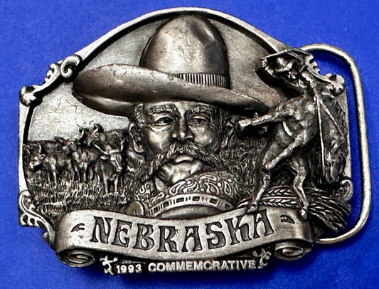 The Great State of Nebraska 1993 10th Annual Commemorative Siskiyou Belt Buckle