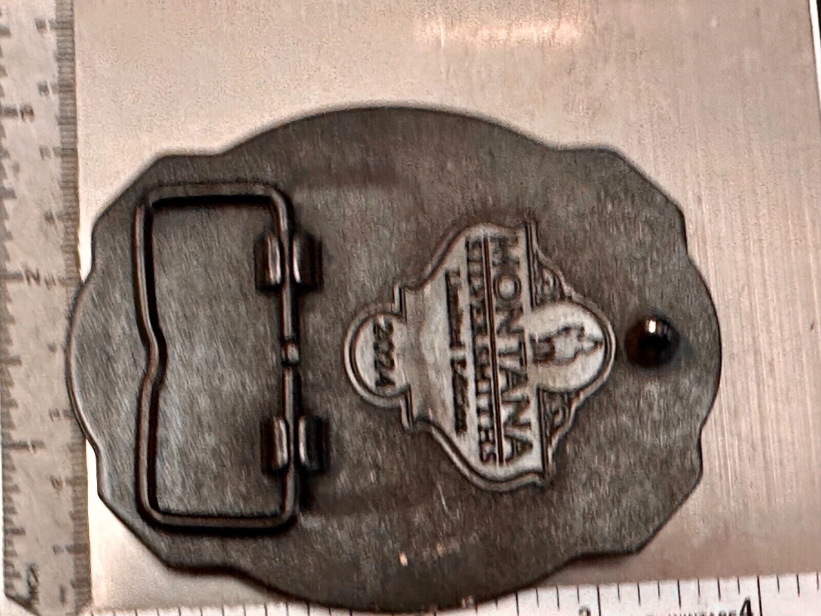 2024 Pendleton Whiskey Leter Buck Rodeo Cowboys Montana Silversmiths Belt Buckle