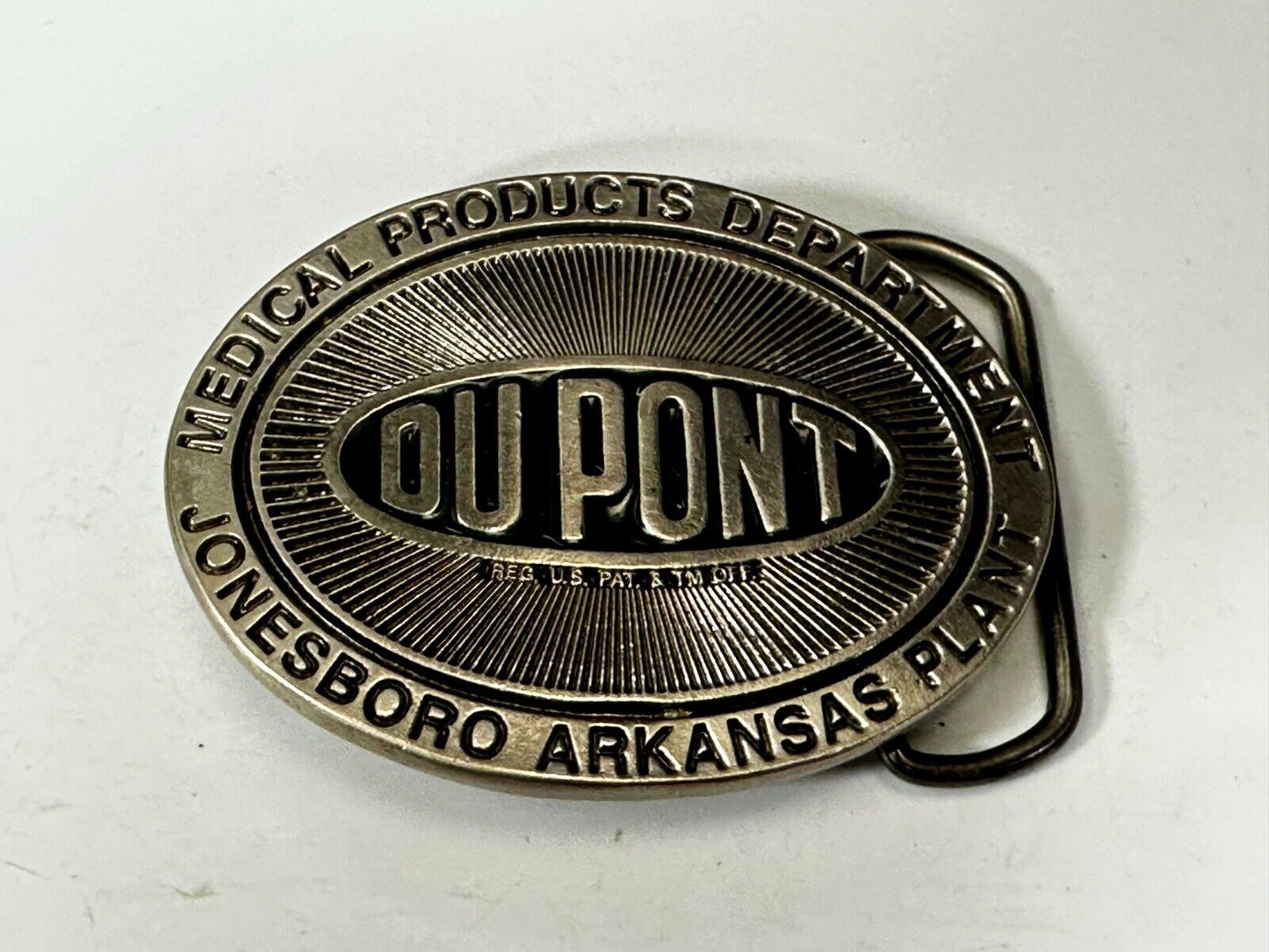 DUPONT Medical Products Department Jonesboro Arkansas Plant Worker Belt Buckle