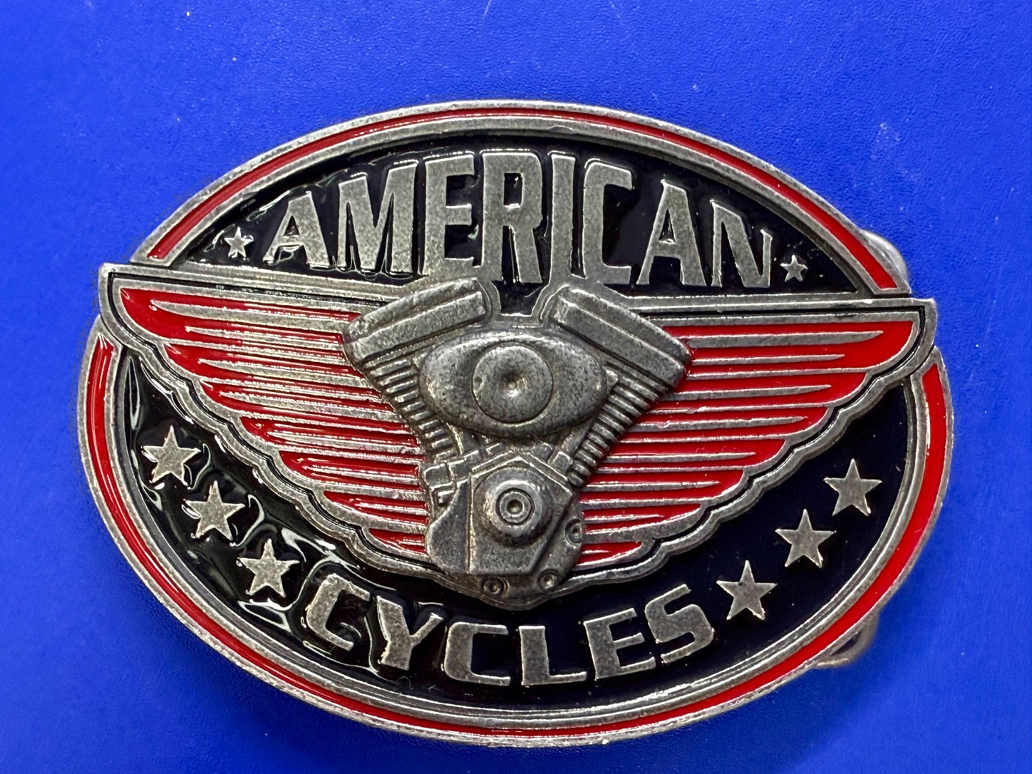 AMERICAN BIKER CYCLES V-Twin Engine Motorcycle Wings EJC 2004 Belt Buckle