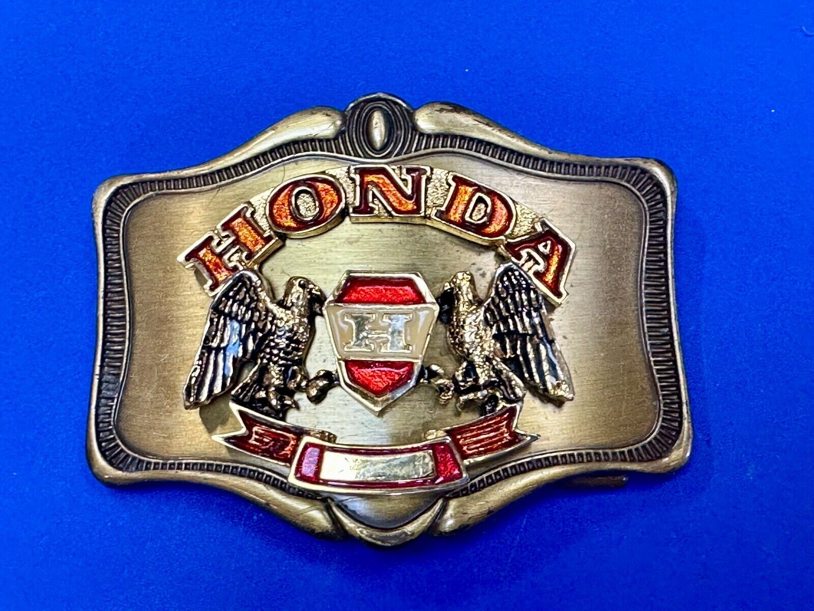 1978 Honda Goldwing Motorcycles Bikers  belt buckle by A.H.M.