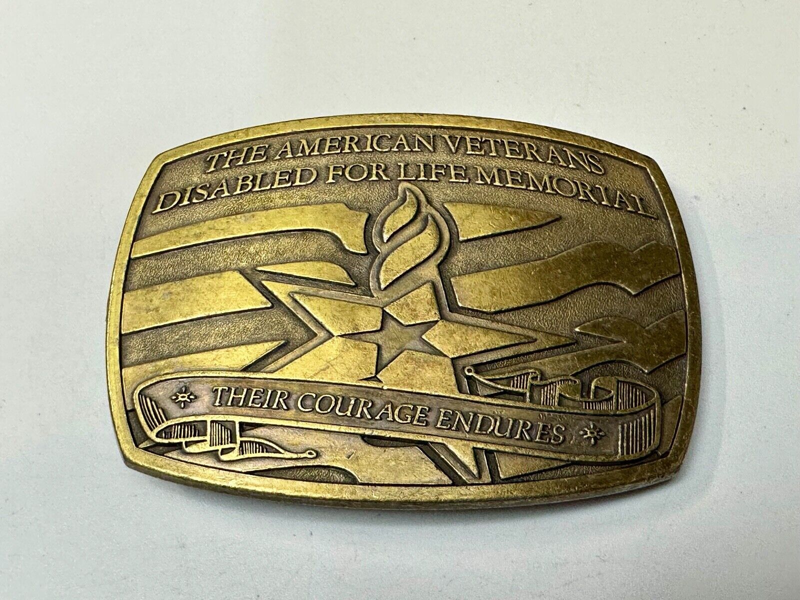 American Veterans Disabled for life Memorial Commemorative 2006 Belt Buckle