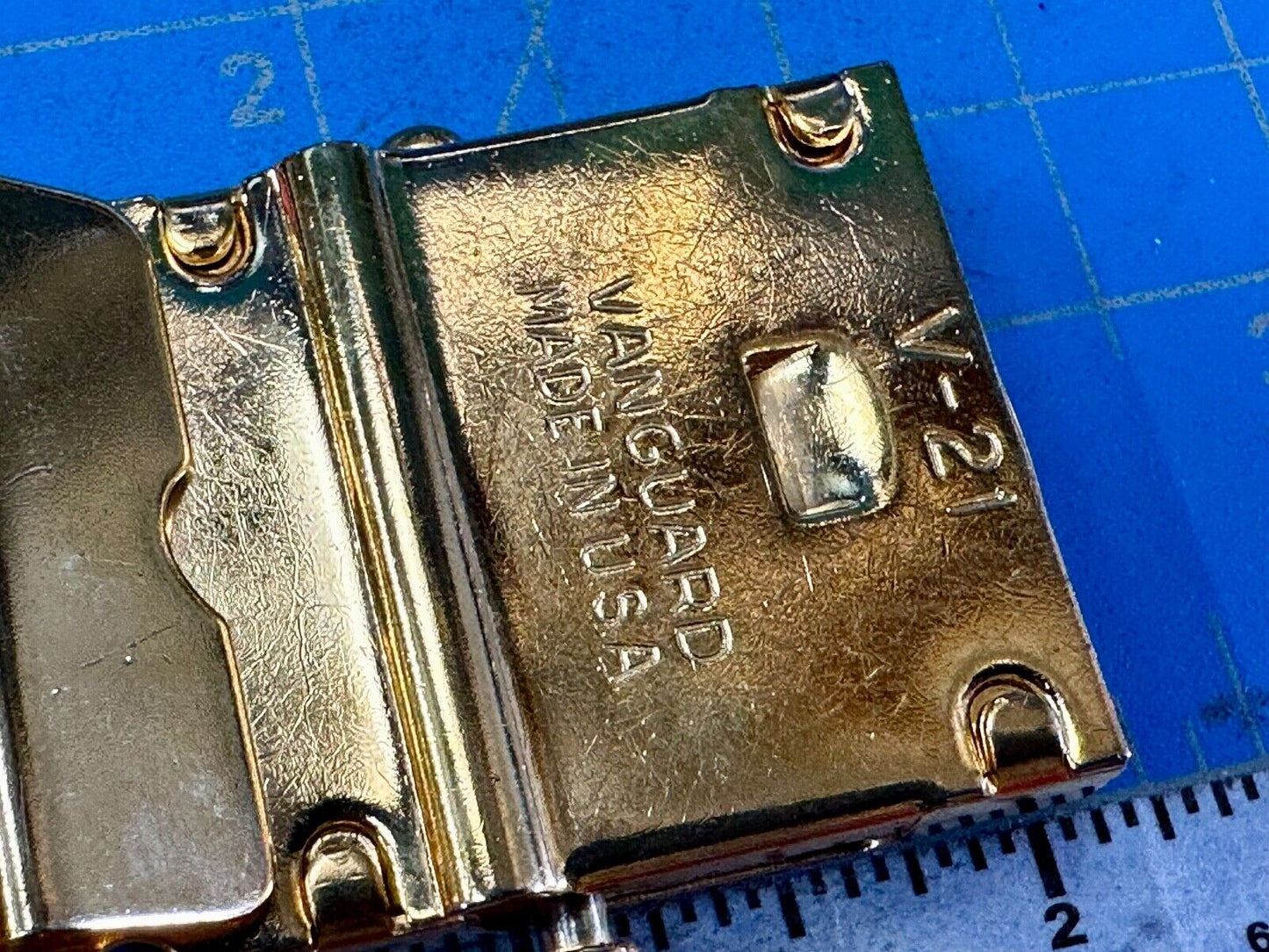 Vanguard V-21 USMC Marines Military Dress Solid Brass belt buckle MADE IN USA