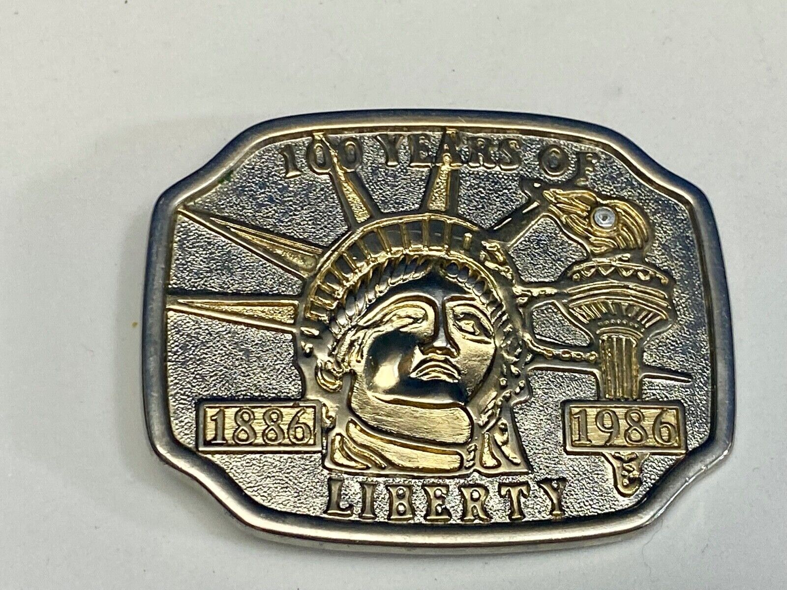 100 Years Of Lady Liberty Statue Belt Buckle  Patriotic Usa America! 