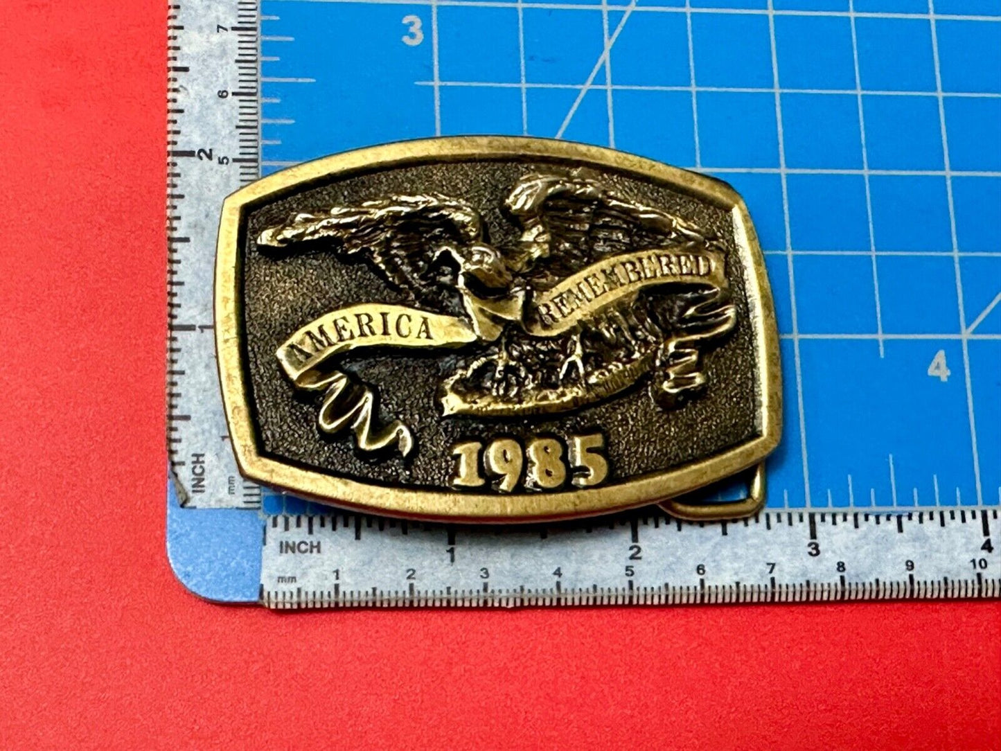 America Remembered - Park CITY  1985 belt buckle by Michael Ricker LIMITED NO 3