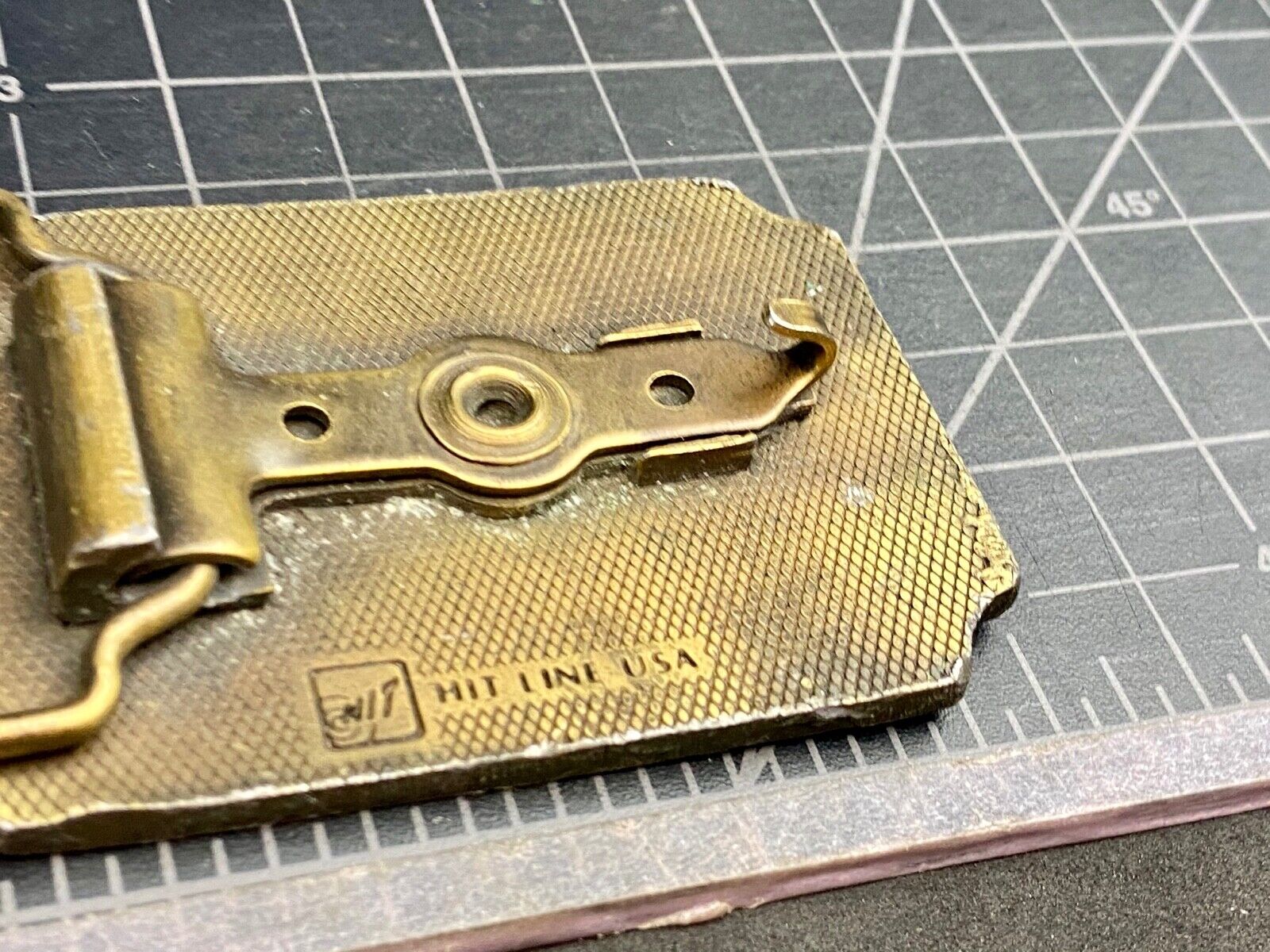 Vintage FLYGT Submersibles belt buckle by Hitline Swedish company advertising 