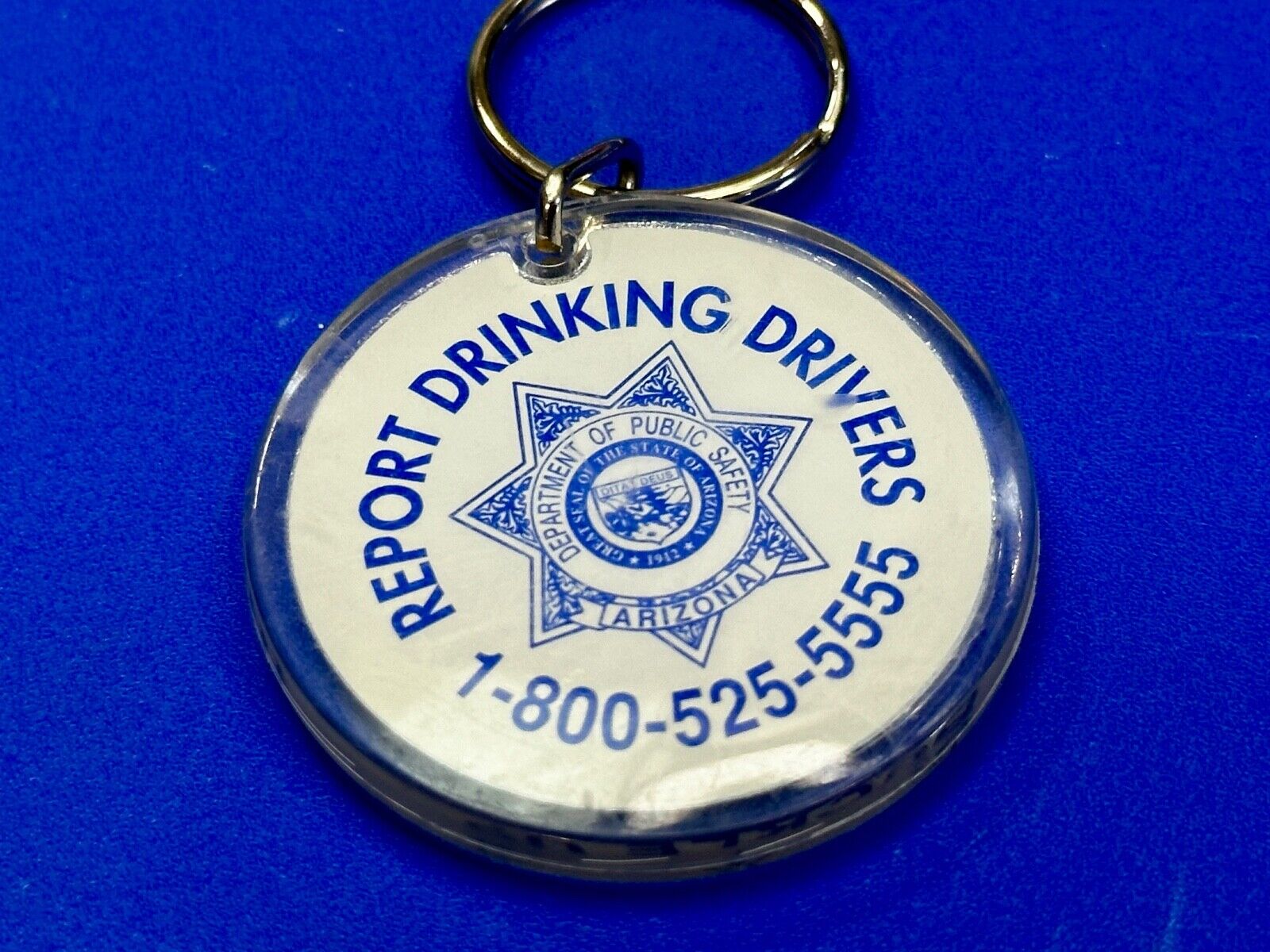 Arizona Department Of Public Safety Keychain - Drive The Speed Limit