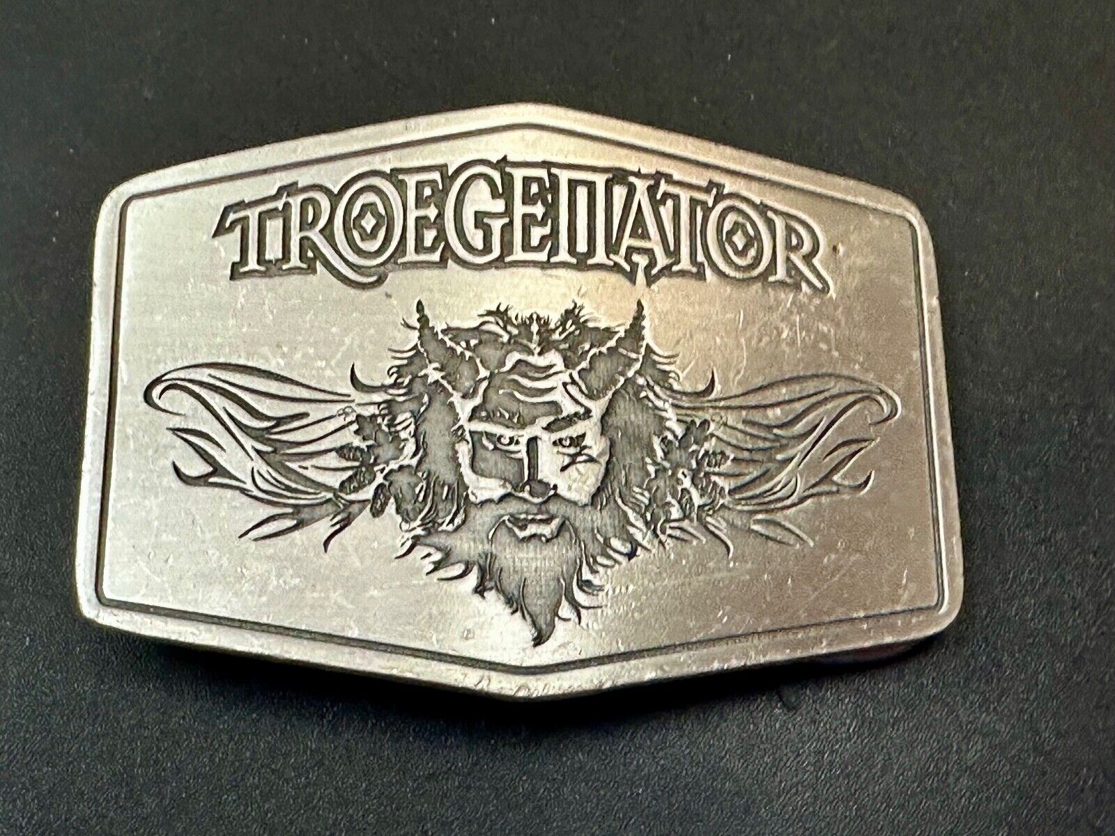 Troegenator Tröegs Brewing Company Silver Tone Vintage Belt Buckle