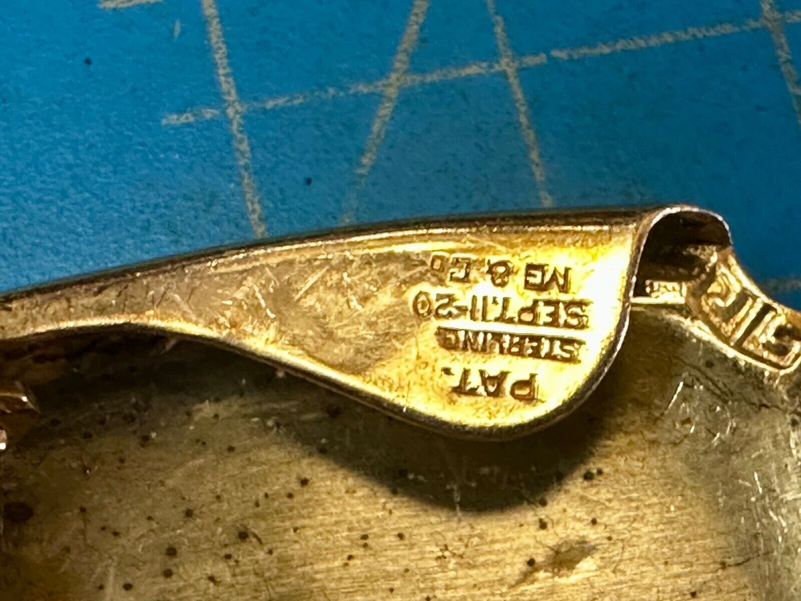 TDO Engraved Letters Monogram Sterling Silver Belt Buckle -   Sept 11 20 MG & Co