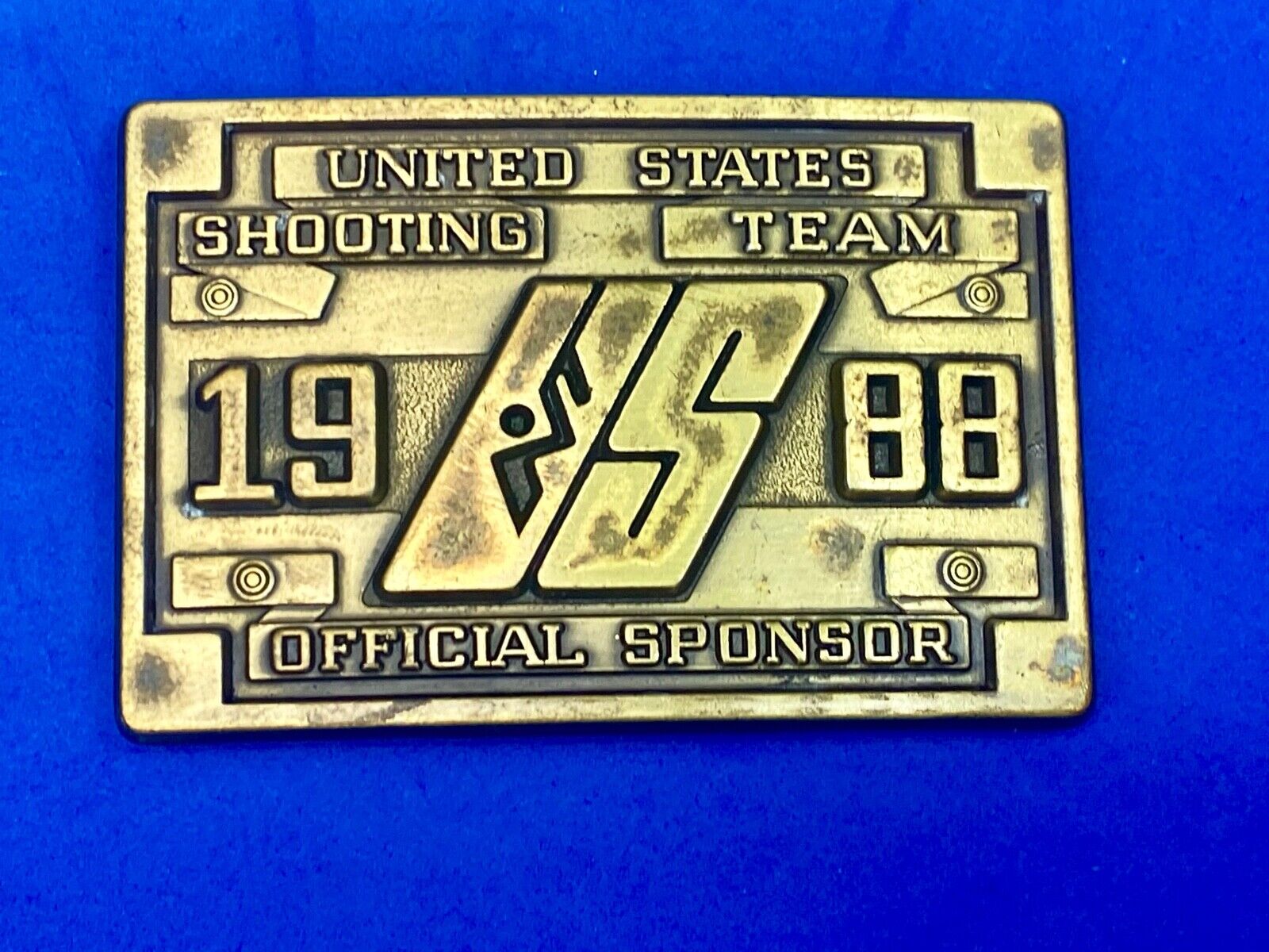 United States Shooting Team 1988, Official Sponsor Belt Buckle Seoul Korea