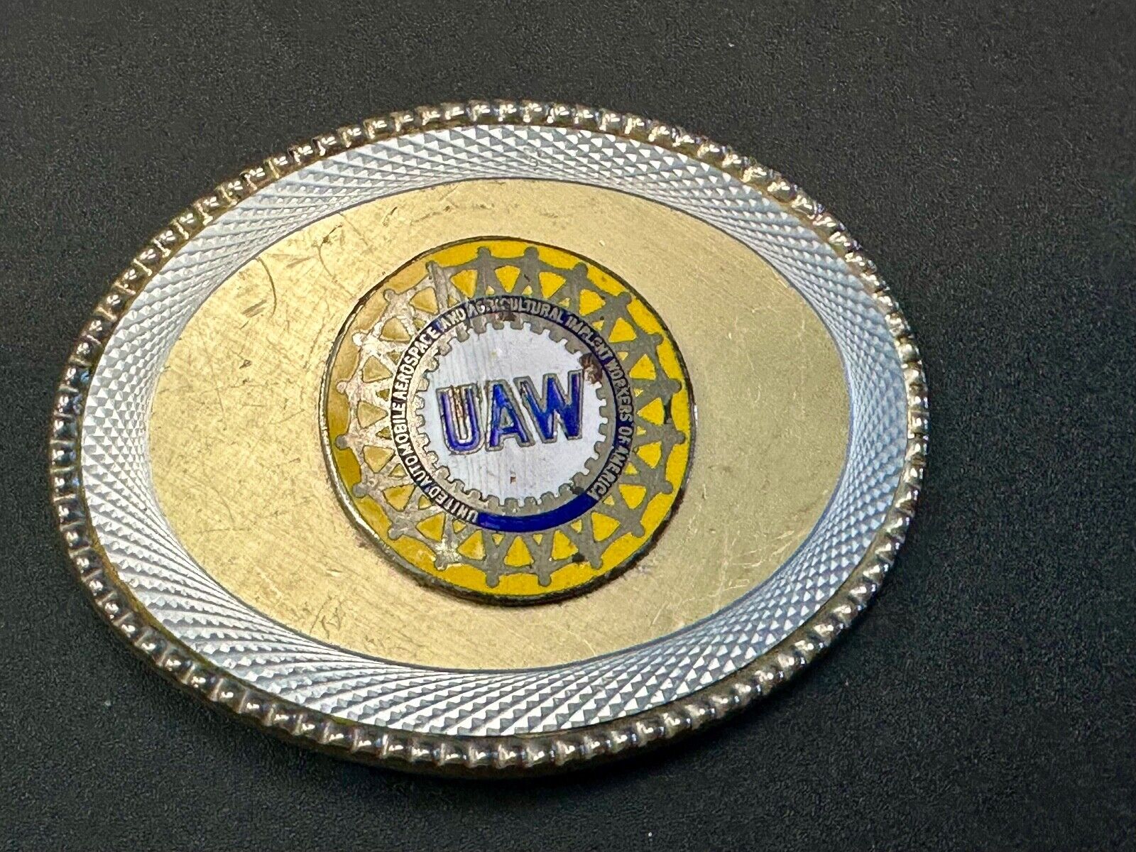 United Automobile Aerospace and Agricultural Implement Workers Belt Buckle - W