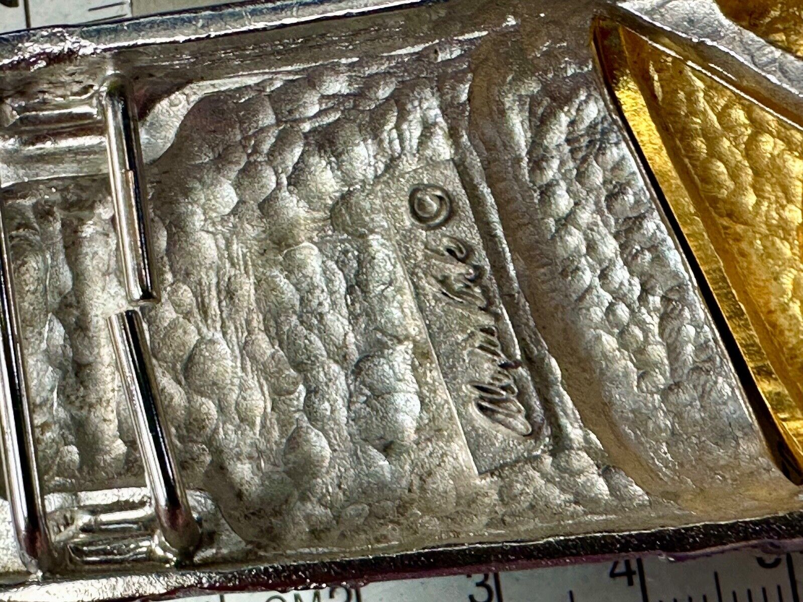 Alexis Kirk signed Mixed color large mixed color Interlocking belt buckle