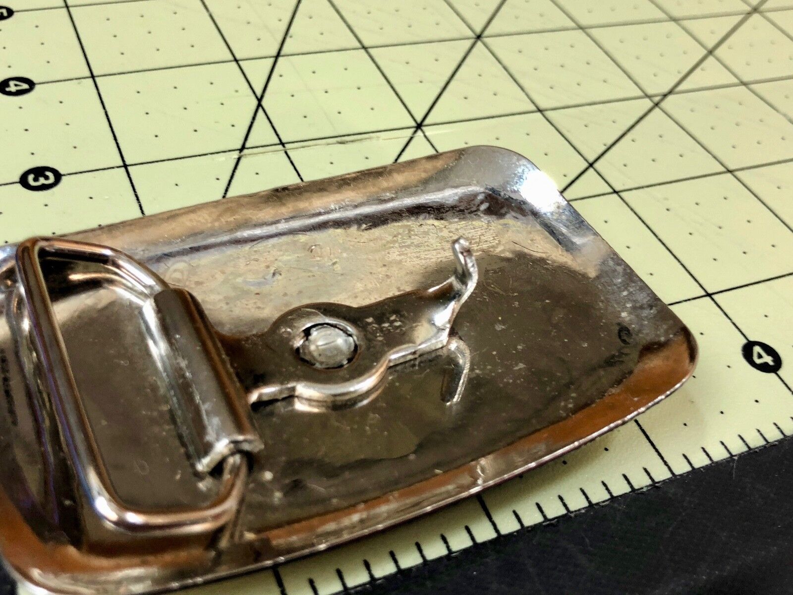 USA Made Western Belt Buckle - Square Line Country Music Dancing Couple Lovers