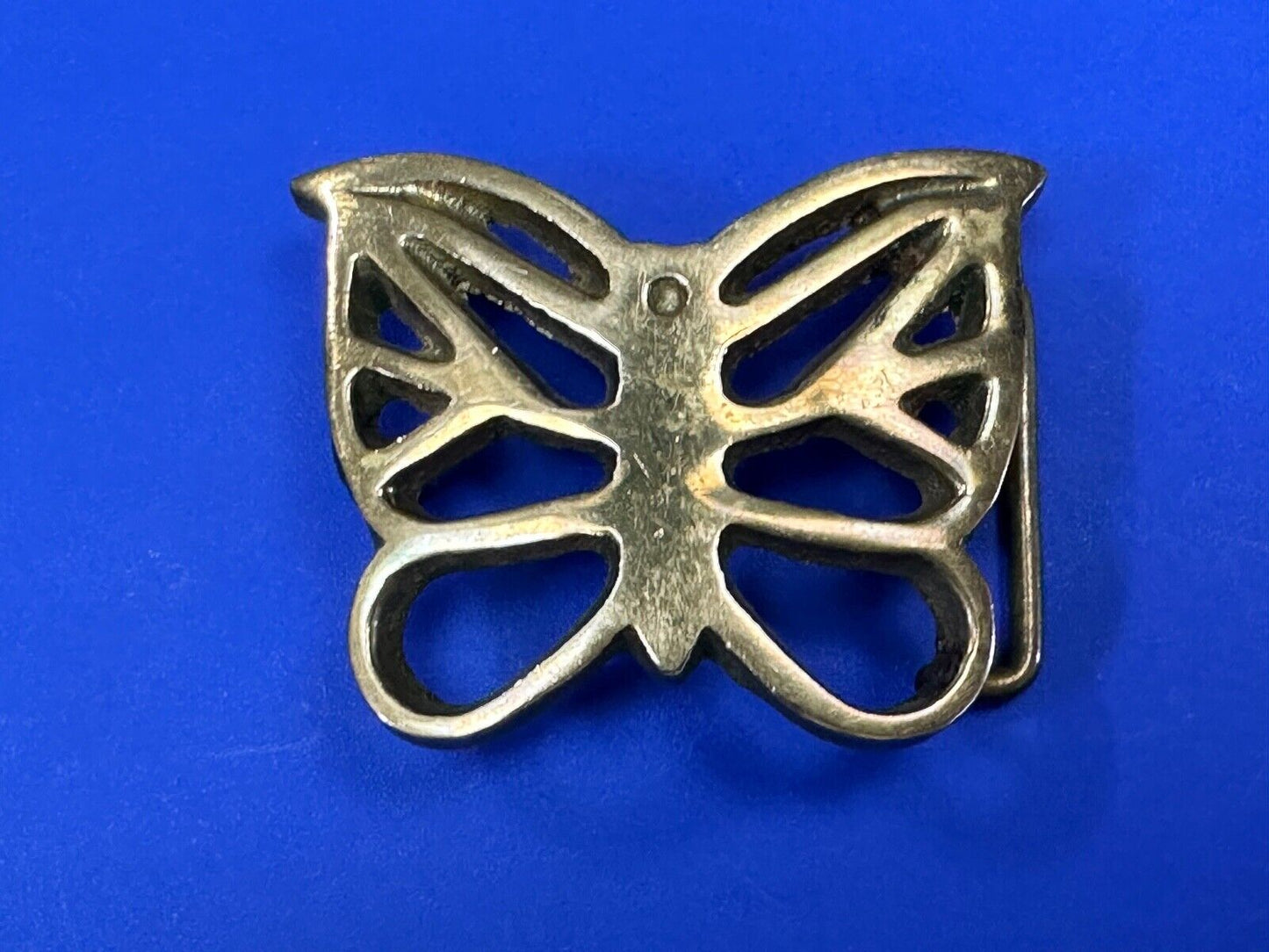2" Butterfly Boho Hippie solid brass vintage Cutout belt buckle