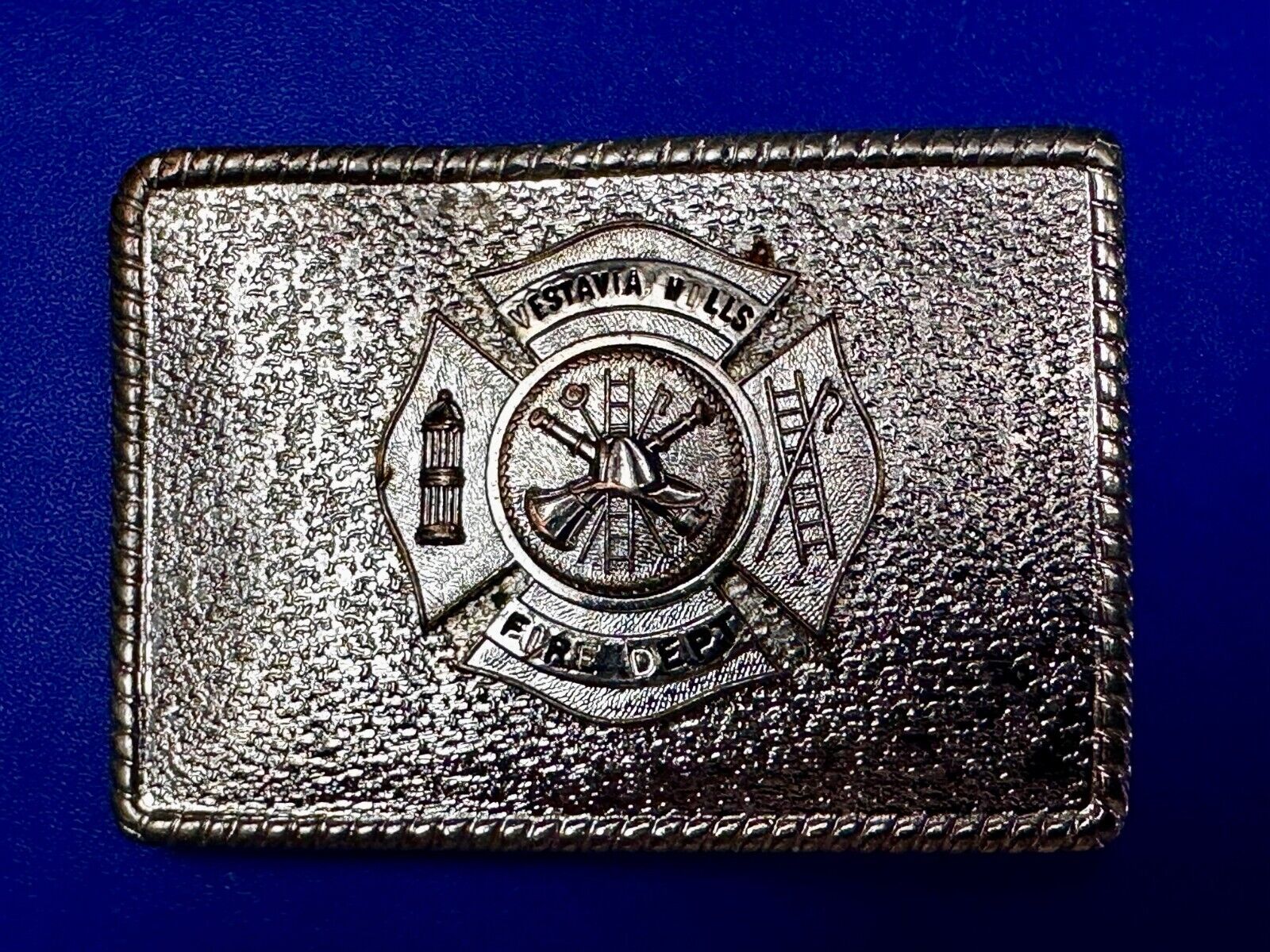 Vestavia Hills AL Department Fire Fighter Fireman Hook Fast Vintage Belt Buckle