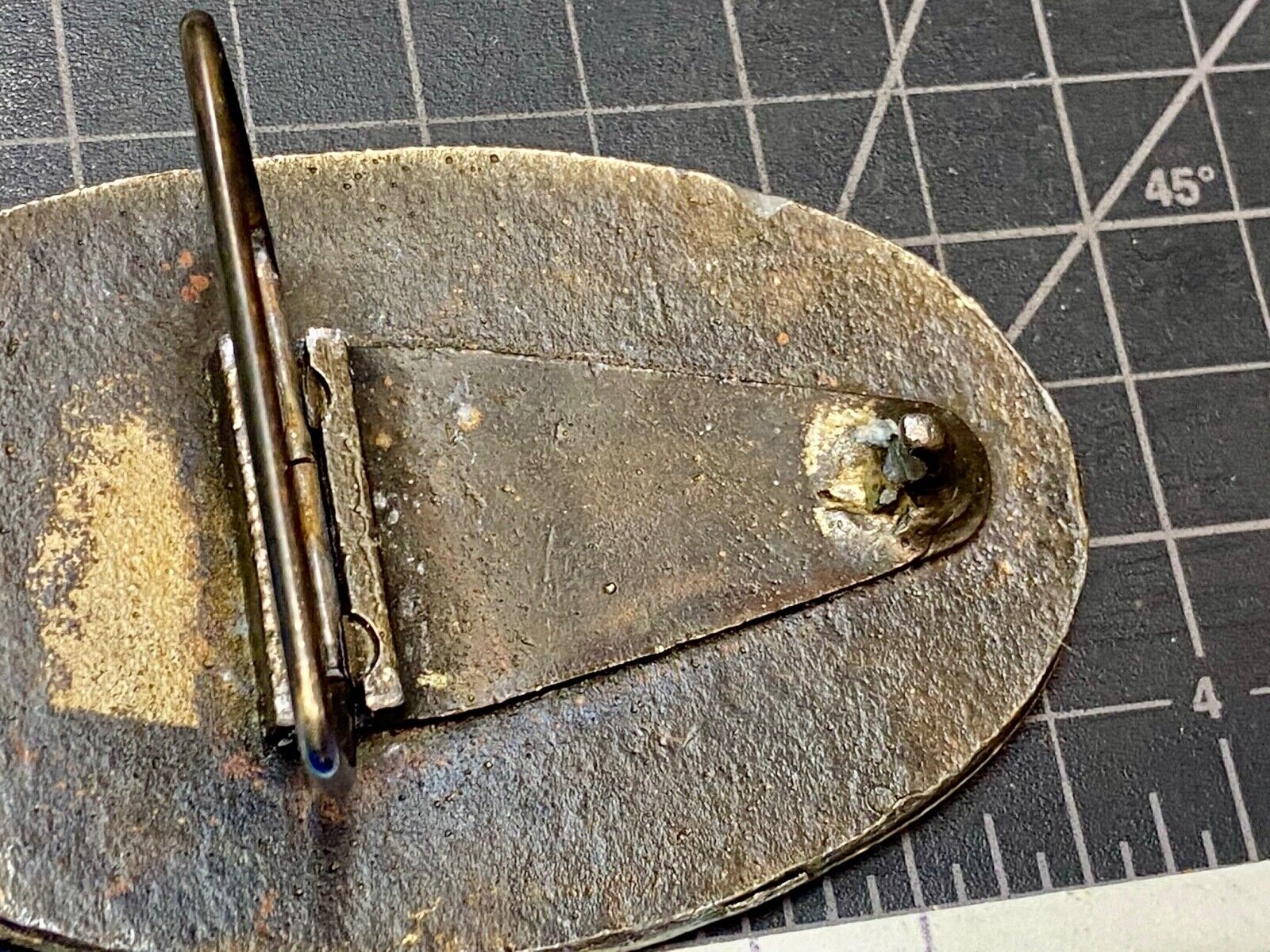 Vintage 1970's rare Belt Buckle Mother's & Father's Italian Association Sicily 