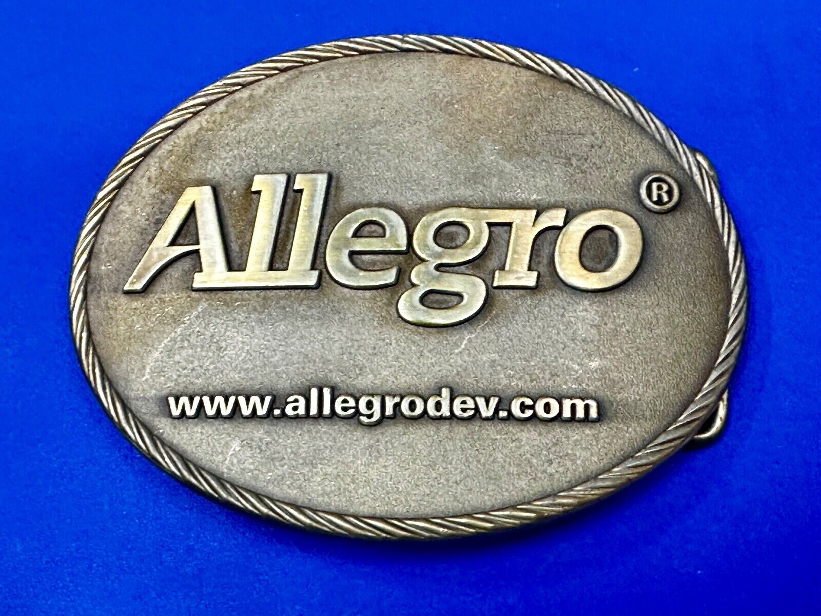 Allegro co Oil Natural Gas Trading Promotional western rope boarder Belt Buckle