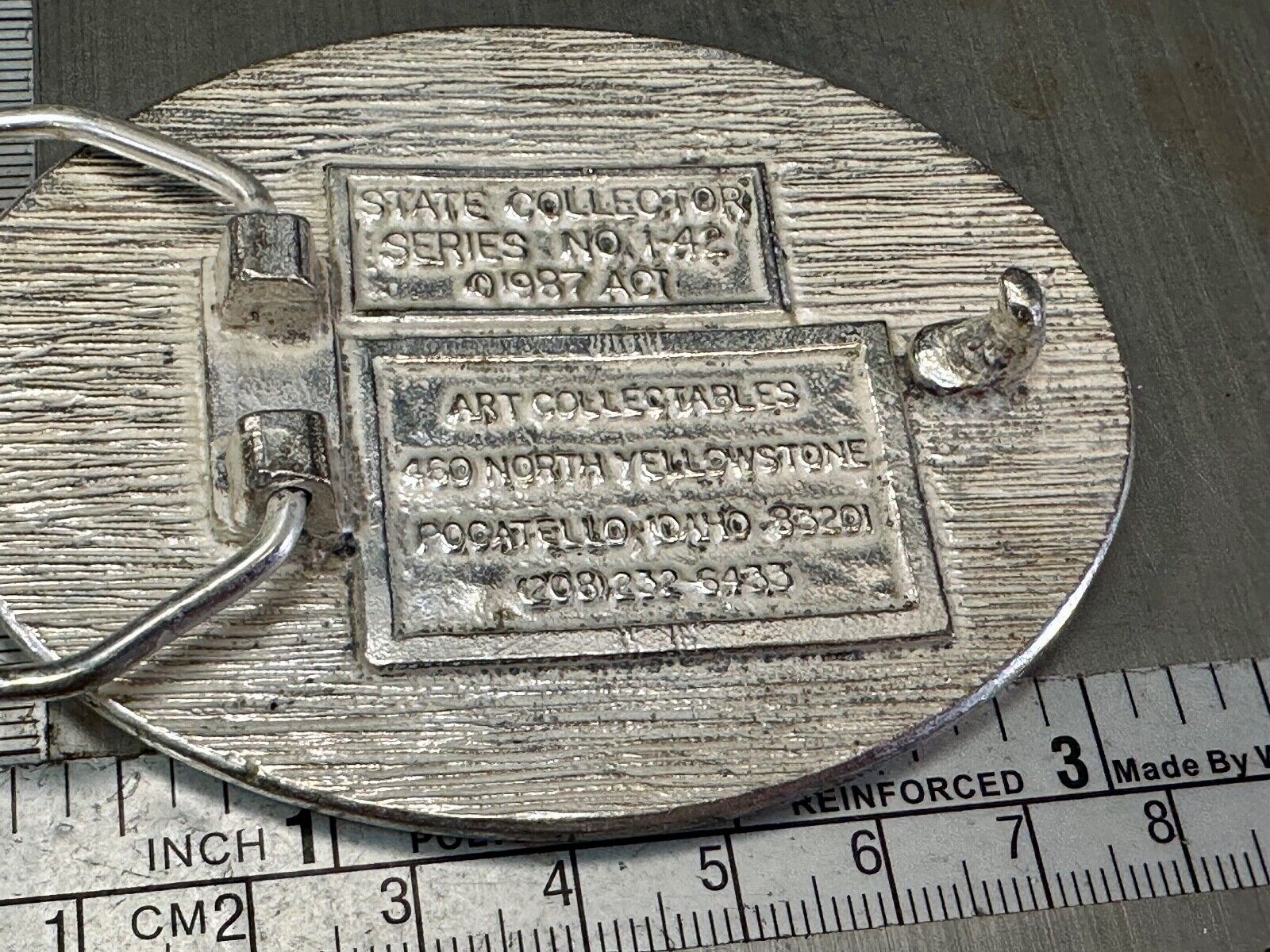 The Seal of the State of Washington Ronald Vtg 1889 belt buckle Art Collectibles