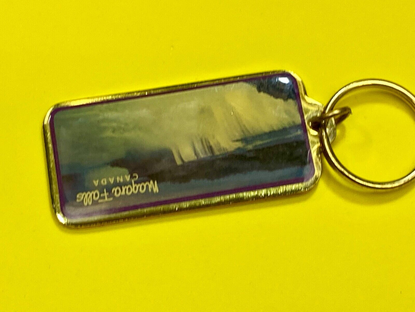 Vintage Keychain Niagra Falls Canada Souvenir Key Chain Key Ring