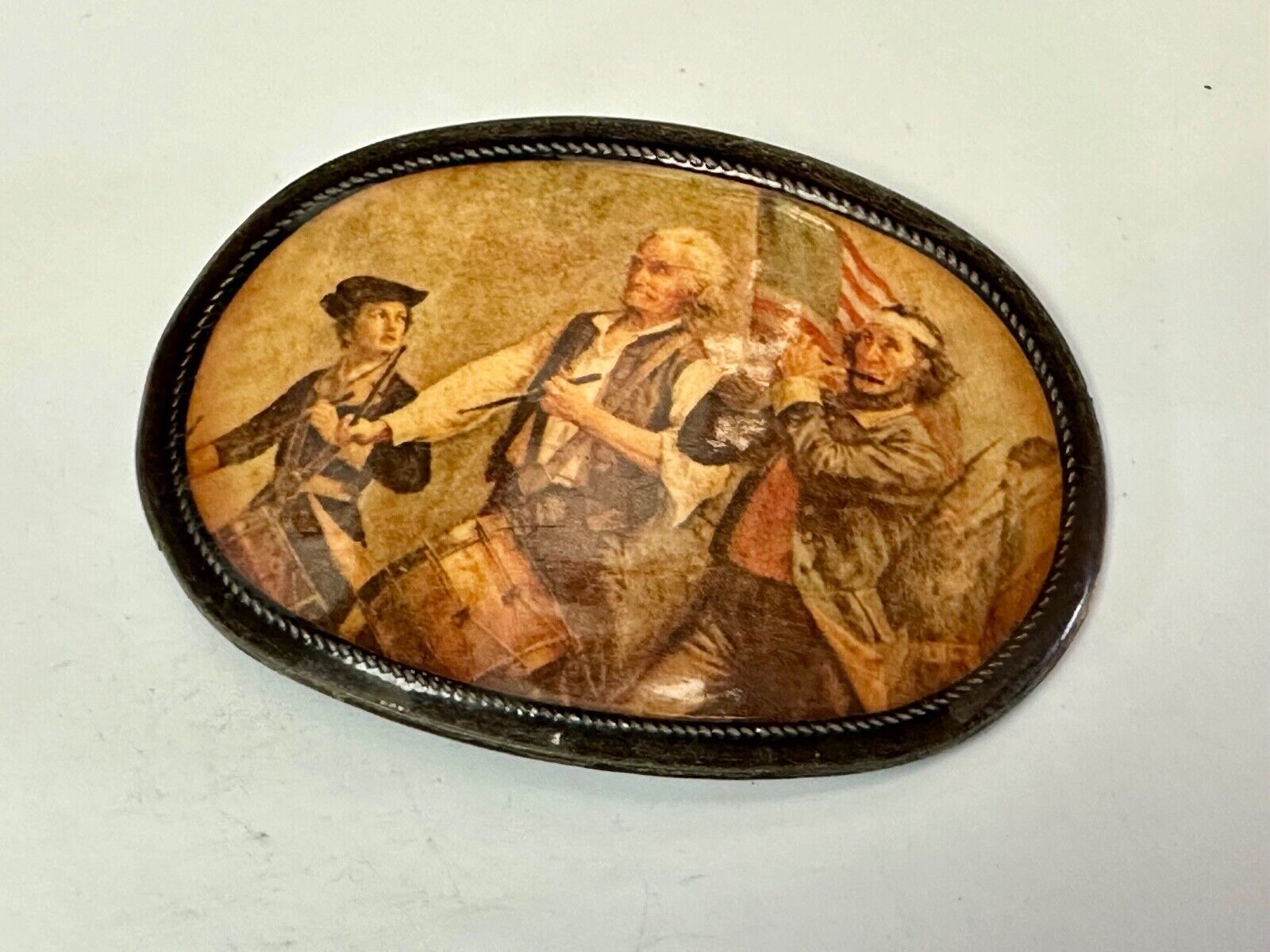 American Marching Band USA Constitution Bicentennial vintage belt buckle