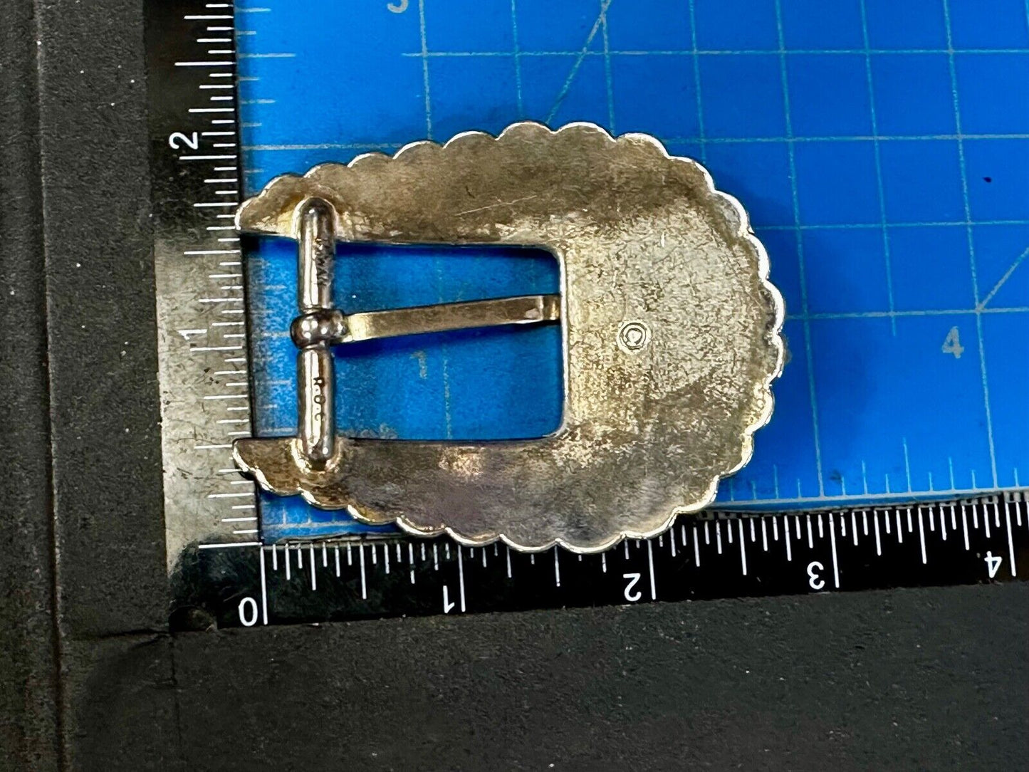 Unique Raised Dimensional Vintage Replacement Ornate 3" Wide Belt Buckle