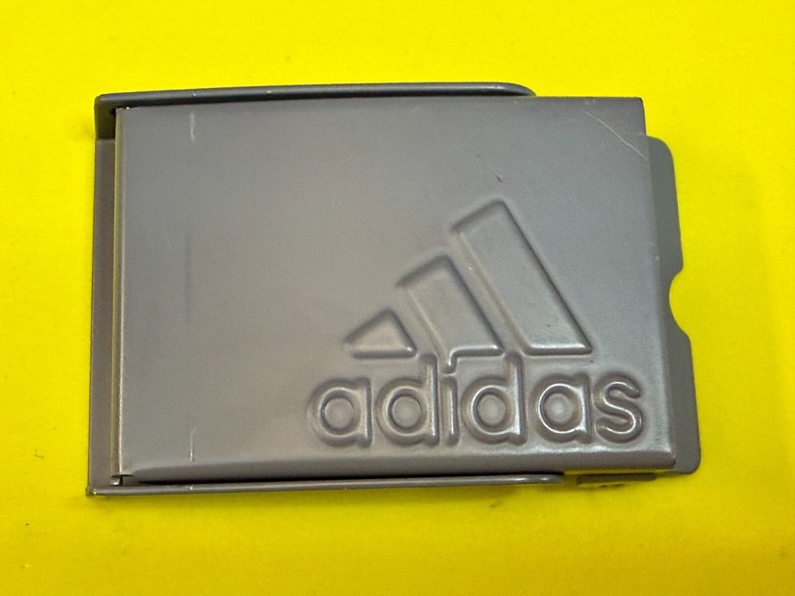 Adidas Logo Golf Reversible Web Gray Color Belt Buckle