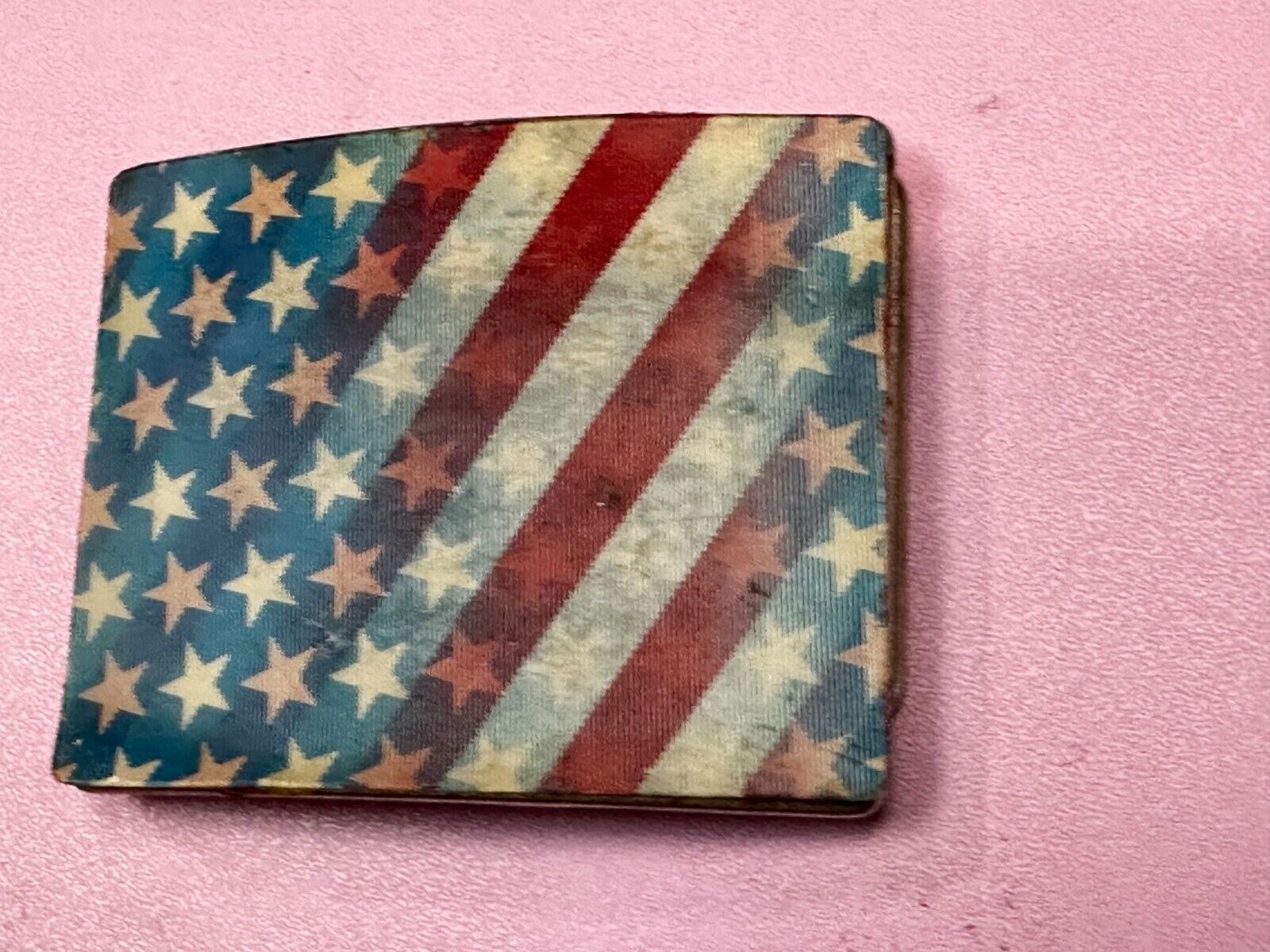 United States USA American Flag Patriotic Hologram Style Belt Buckle