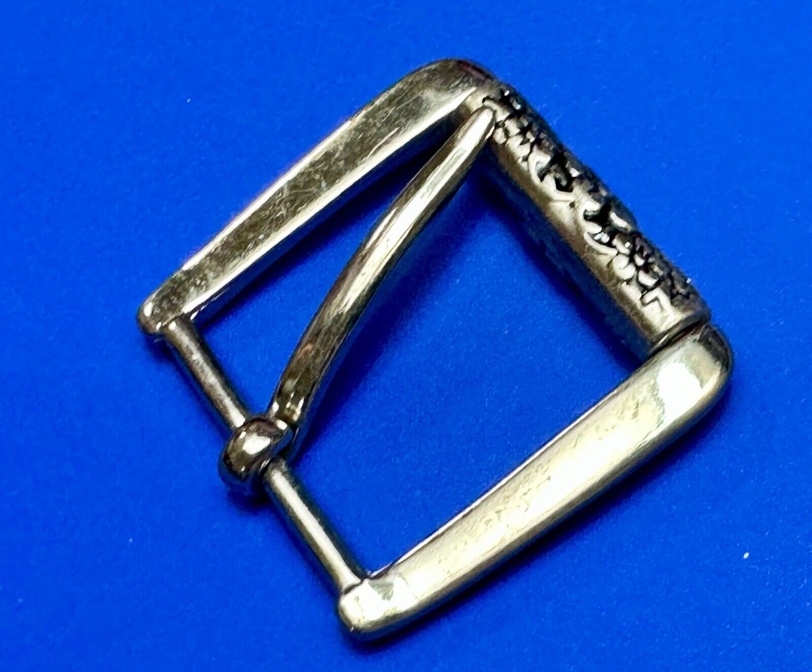unique rolling end flower theme silver tone replacement belt buckle