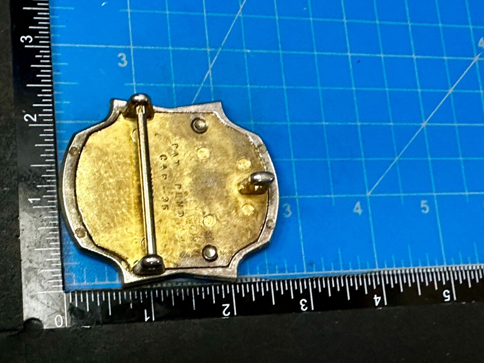 Unknown to me!  Vintage Metal Belt Buckle Pat.Pend Cap-95 Canada