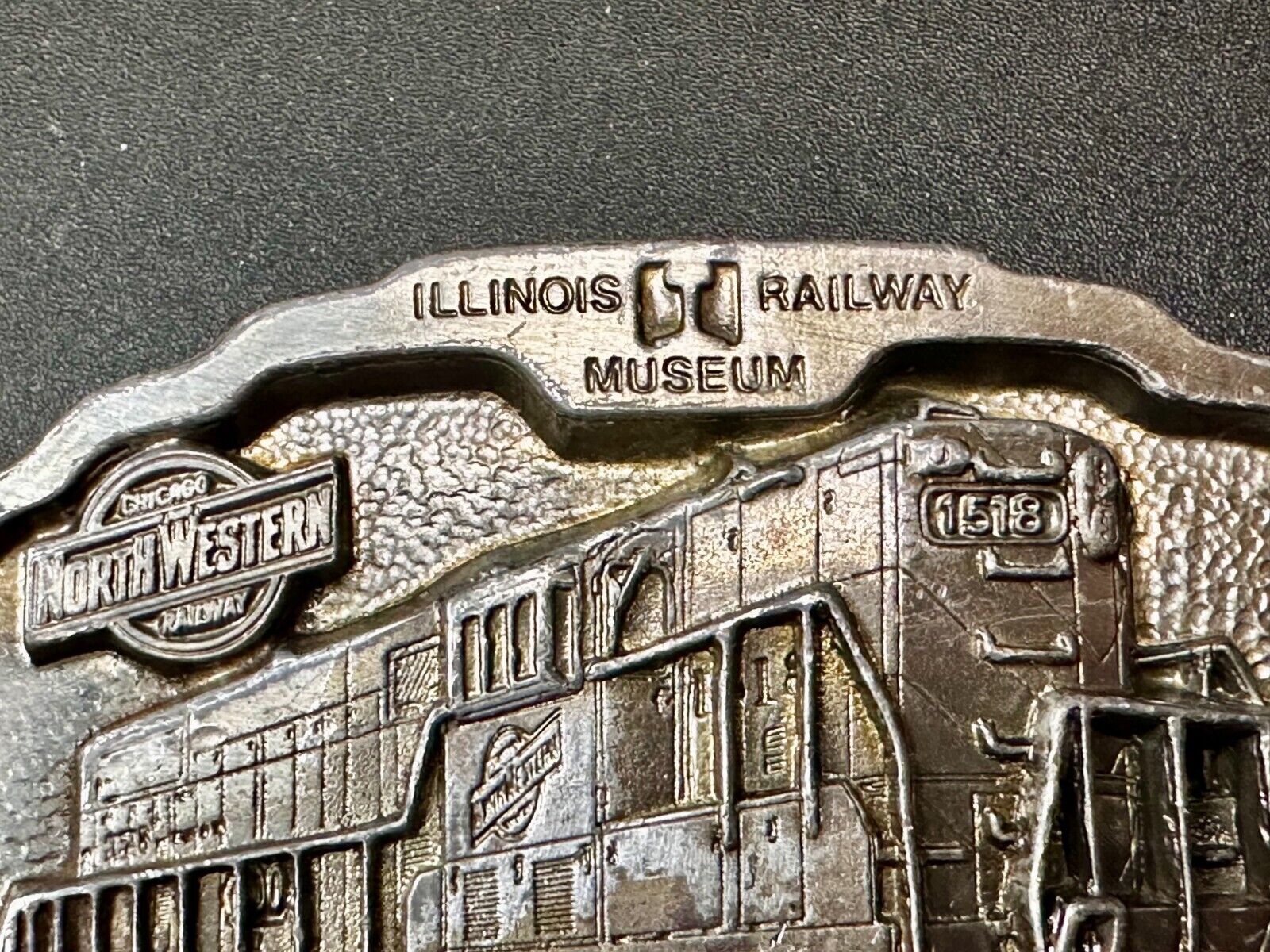 15q8 GPY North Western Train Engine Illinois RailWay Museum Belt Buckle